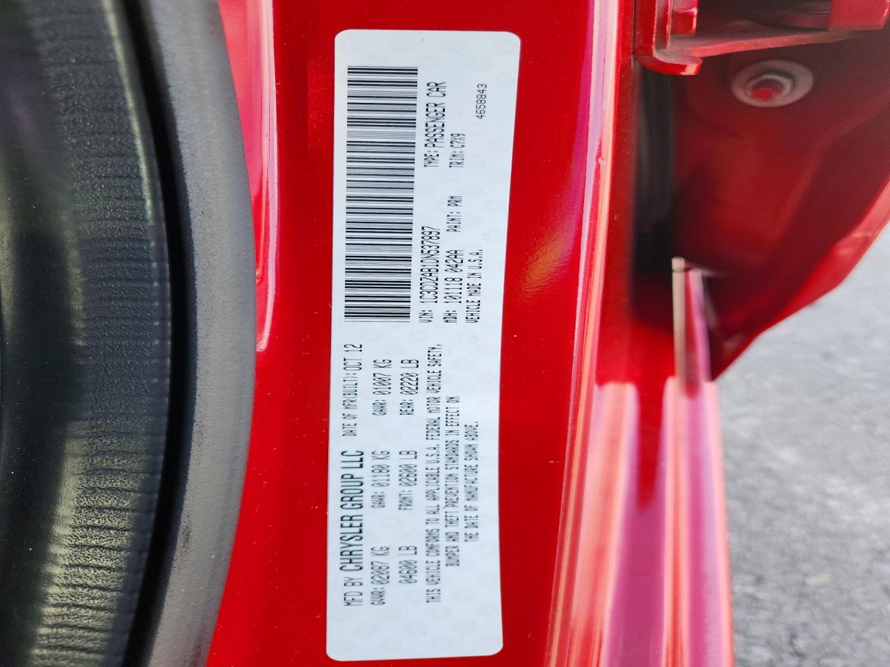 2013 Dodge Avenger Se Красный vin: 1C3CDZAB1DN537897