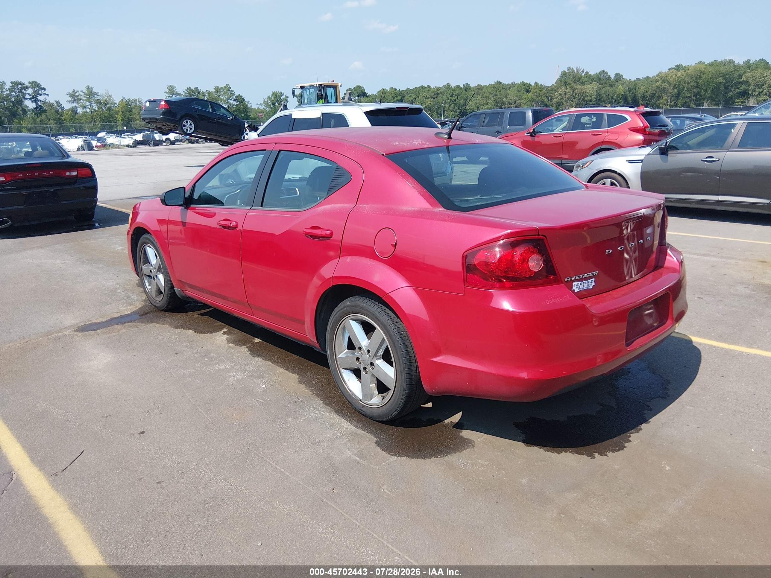 2013 Dodge Avenger Se Red vin: 1C3CDZAB1DN610752