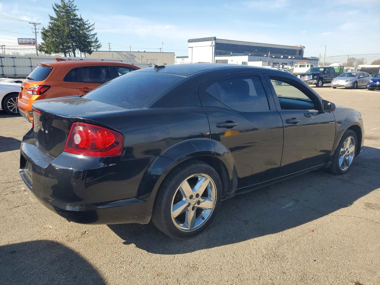 2013 Dodge Avenger Se Black vin: 1C3CDZAB1DN613912