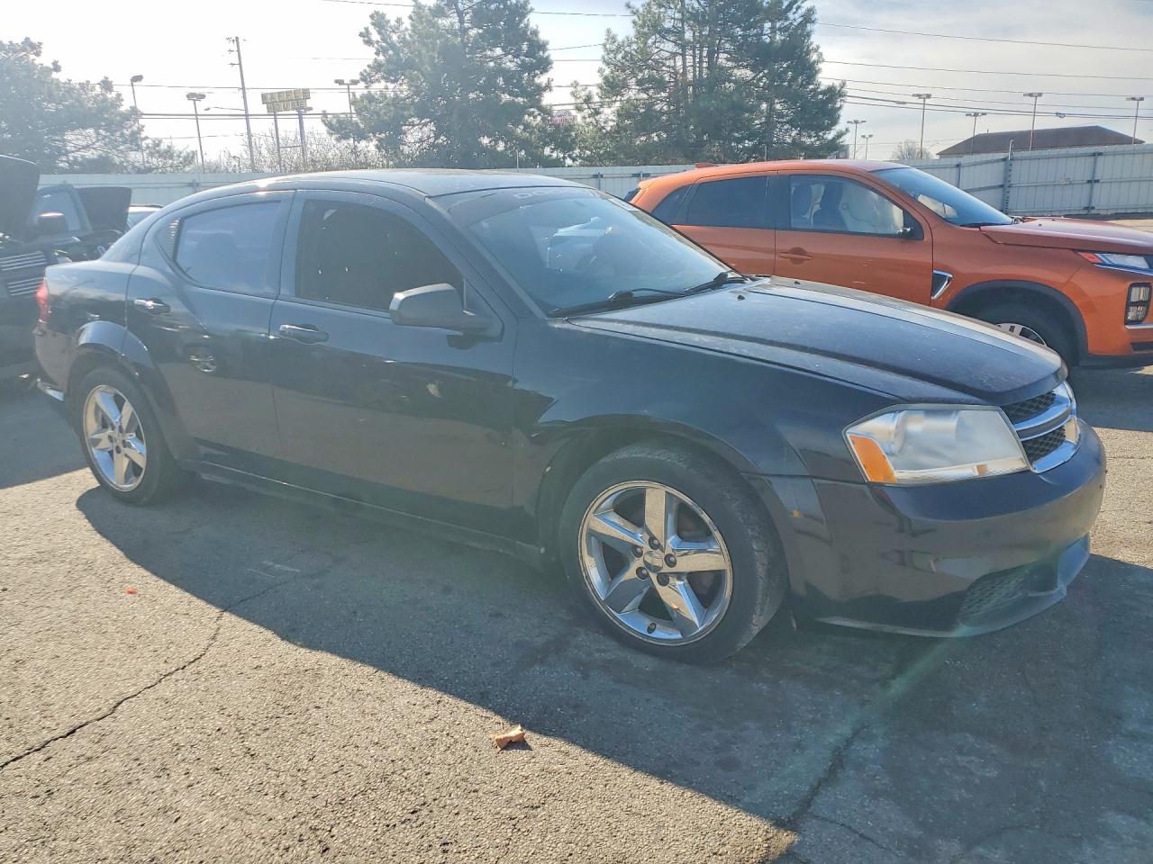 2013 Dodge Avenger Se Black vin: 1C3CDZAB1DN613912