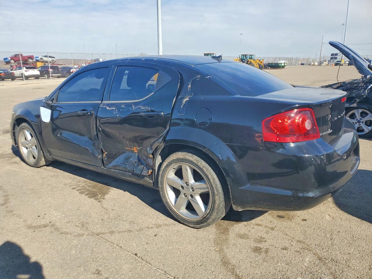 2013 Dodge Avenger Se Black vin: 1C3CDZAB1DN613912