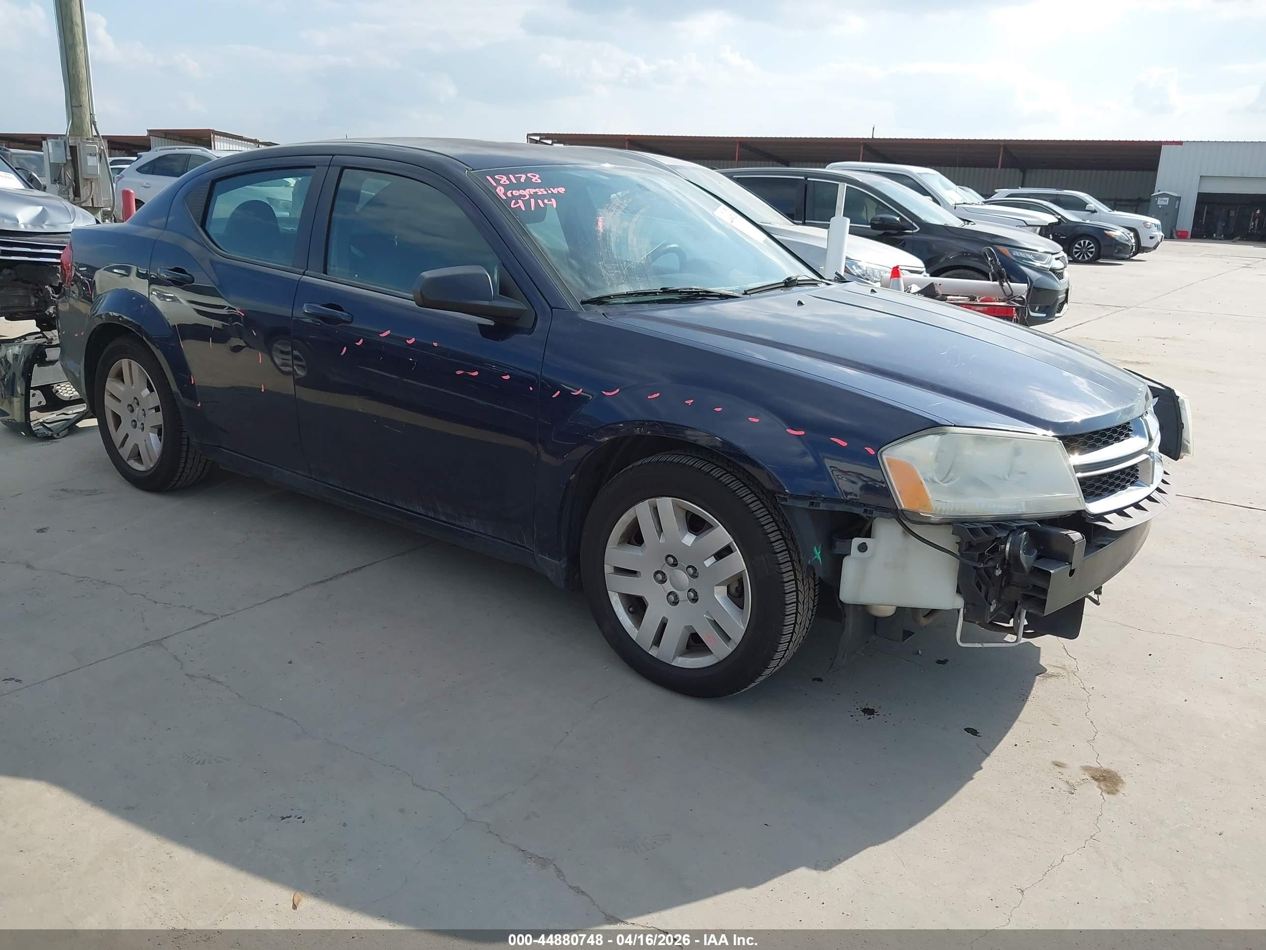 2013 Dodge Avenger Se Blue vin: 1C3CDZAB1DN616454