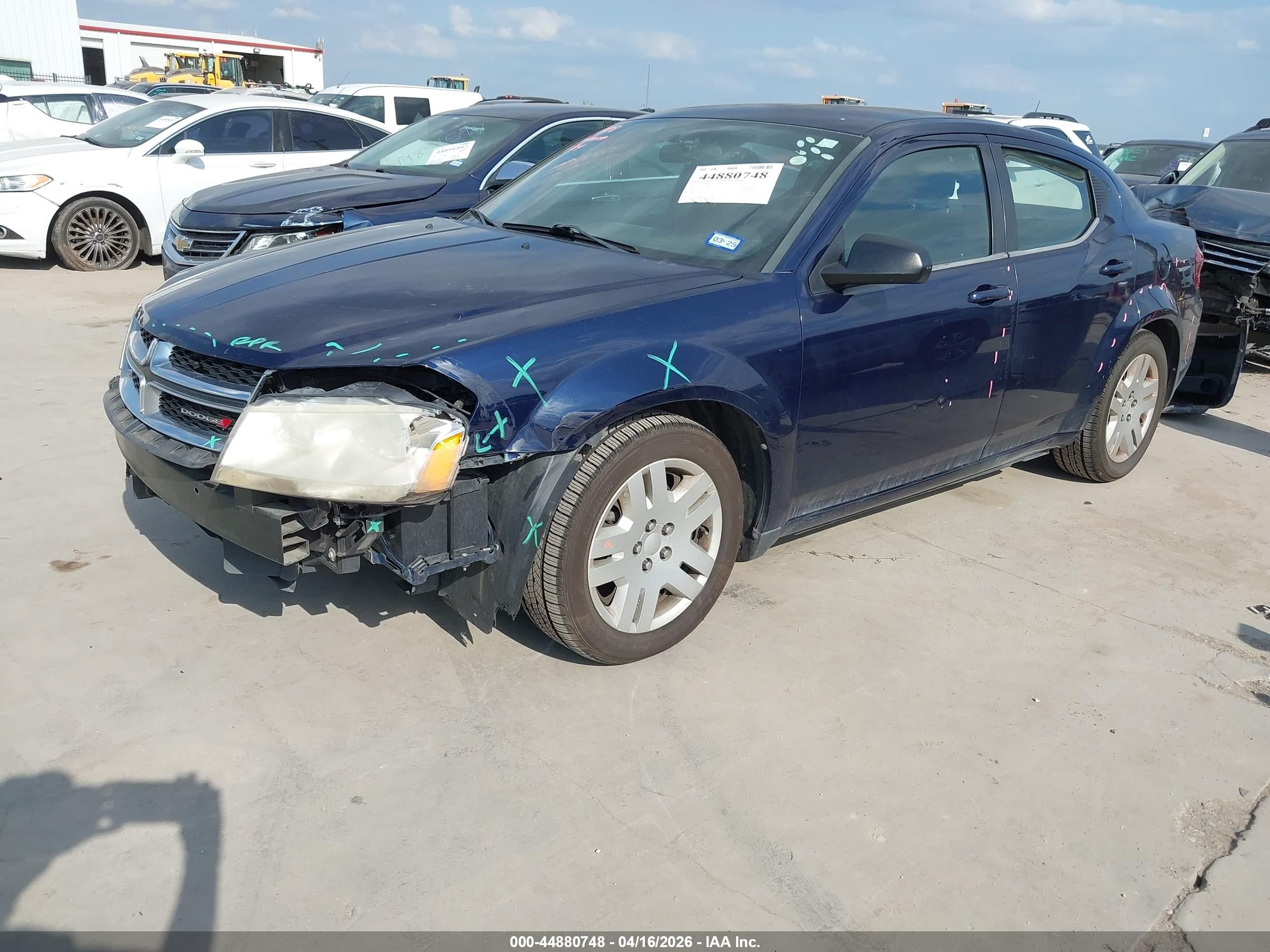 2013 Dodge Avenger Se Blue vin: 1C3CDZAB1DN616454