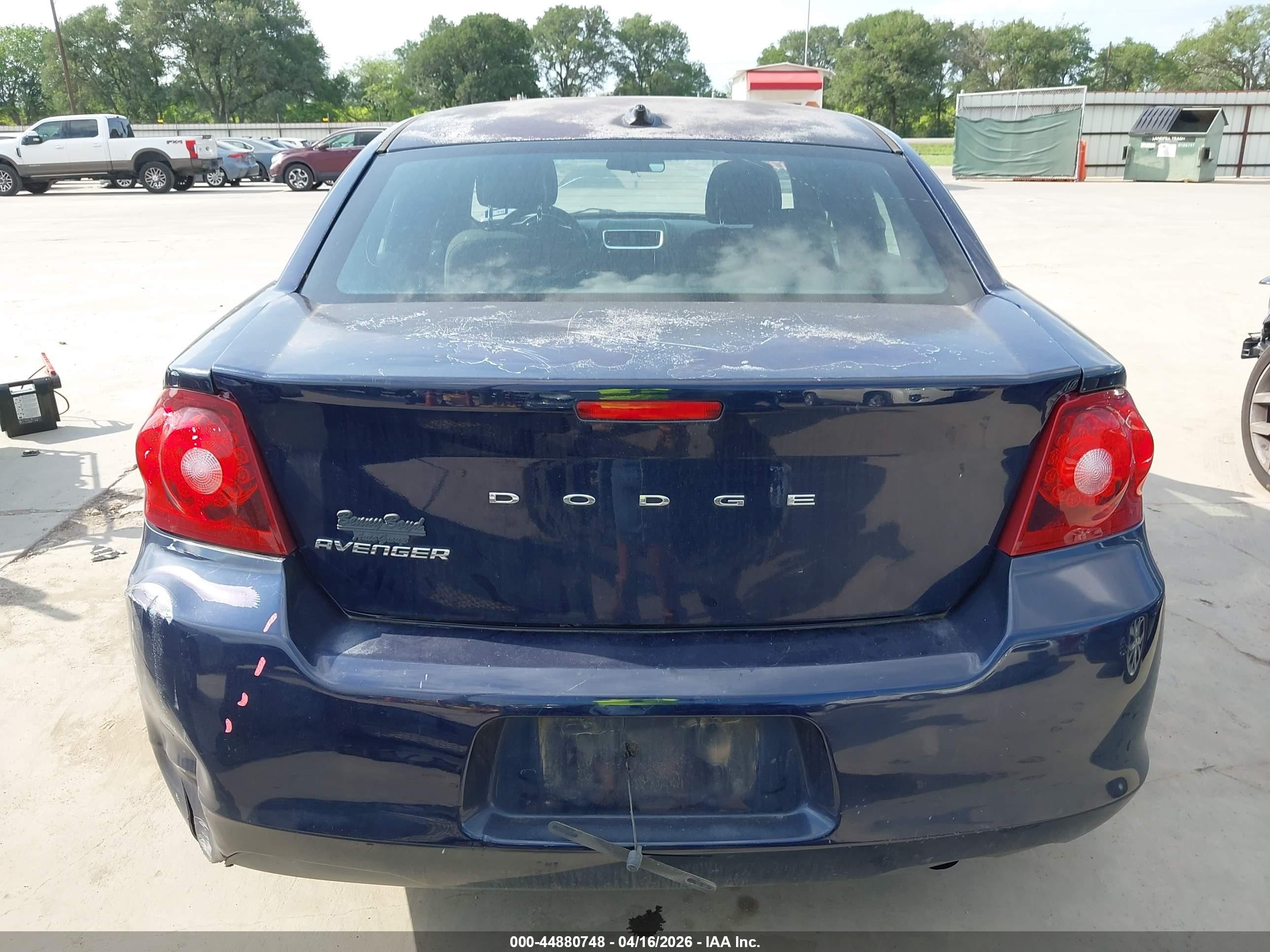 2013 Dodge Avenger Se Blue vin: 1C3CDZAB1DN616454