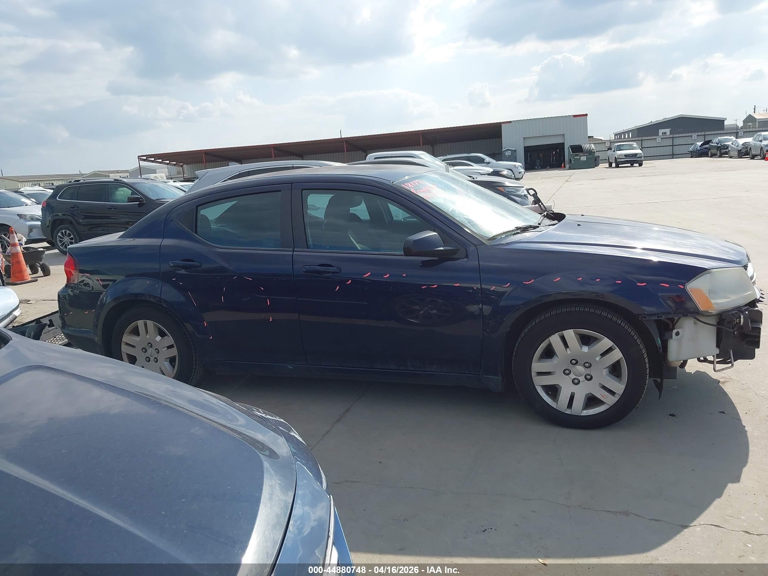 2013 Dodge Avenger Se Blue vin: 1C3CDZAB1DN616454