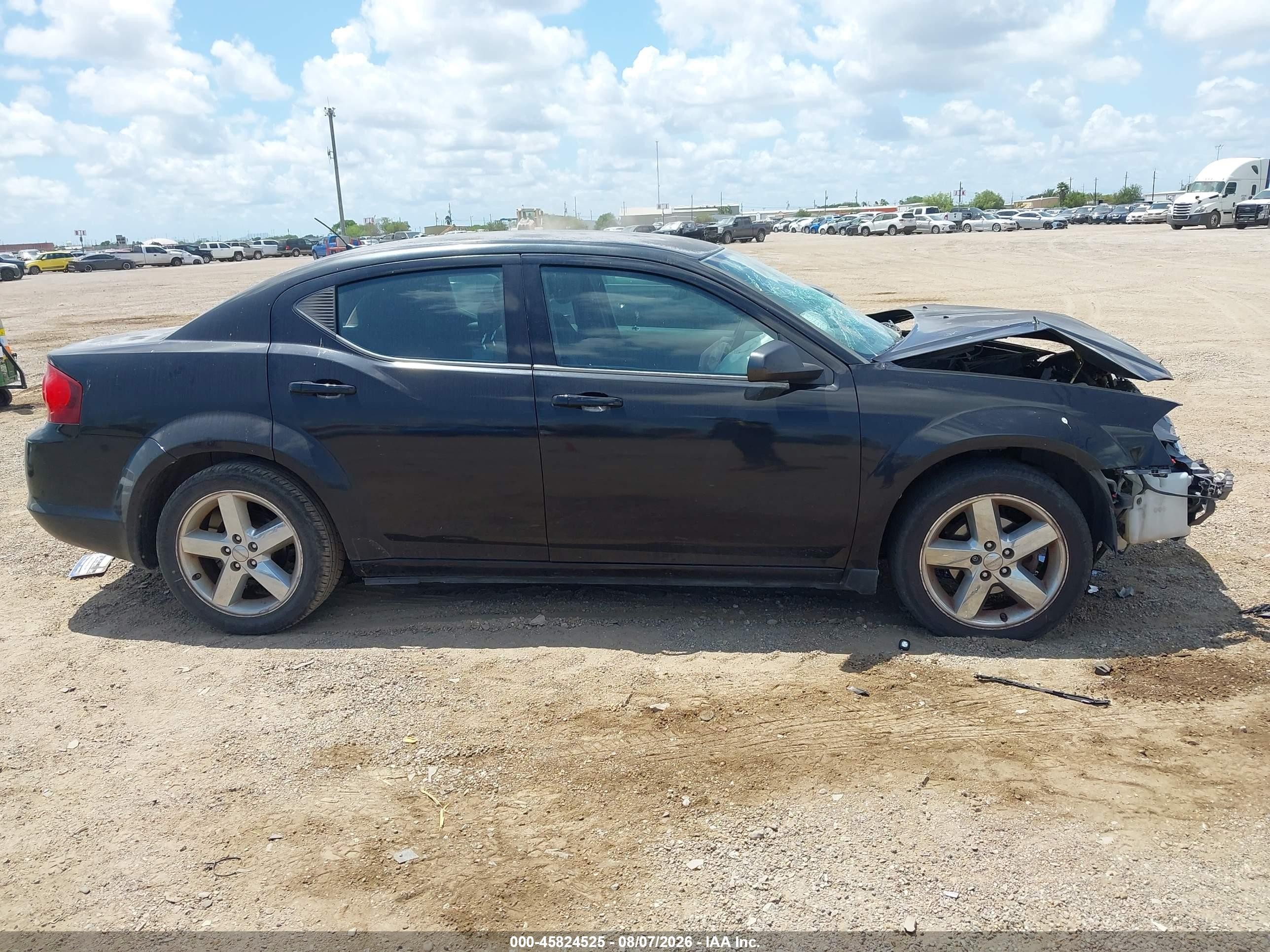 2013 Dodge Avenger Se Black vin: 1C3CDZAB1DN617698