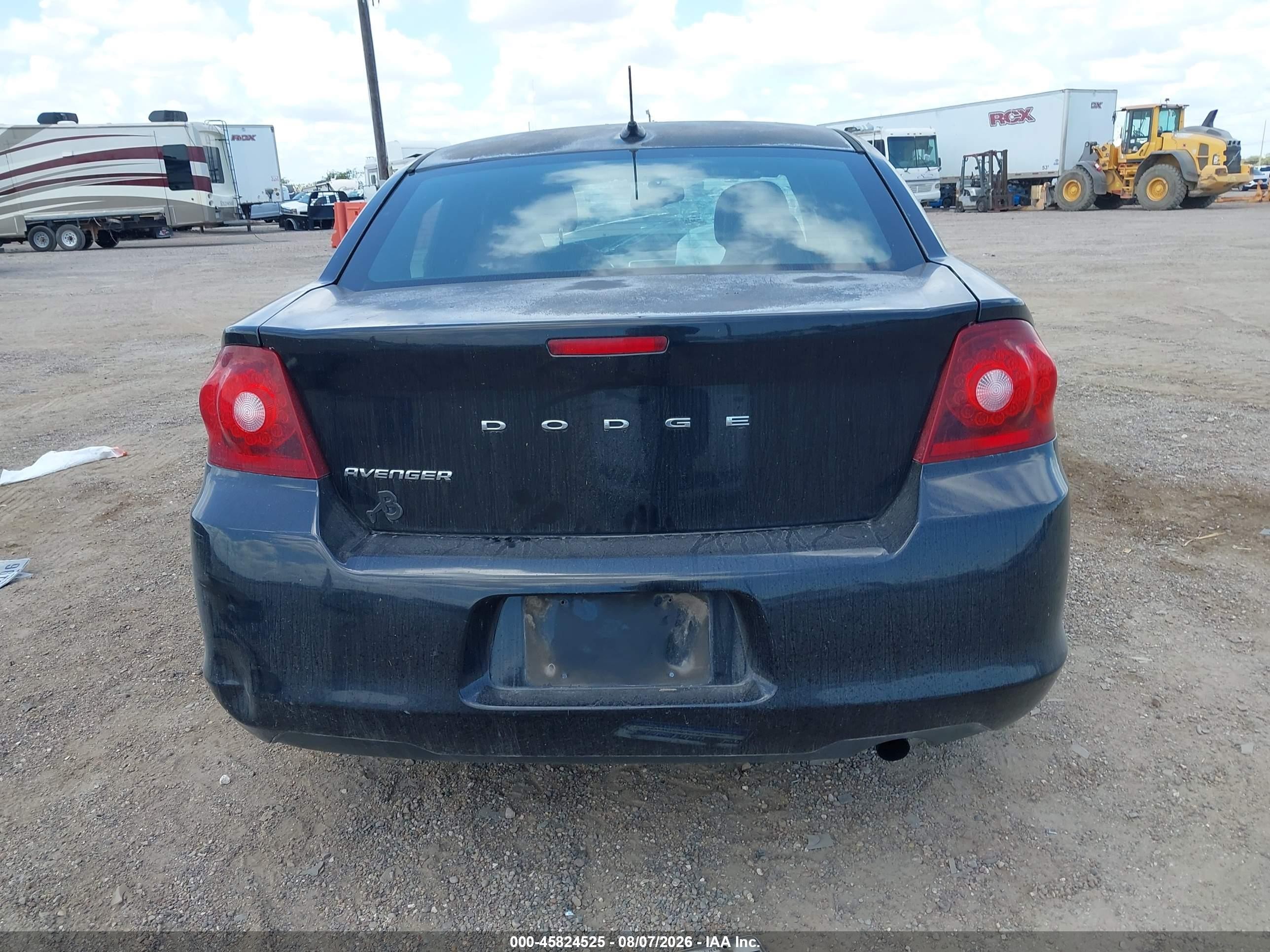 2013 Dodge Avenger Se Black vin: 1C3CDZAB1DN617698