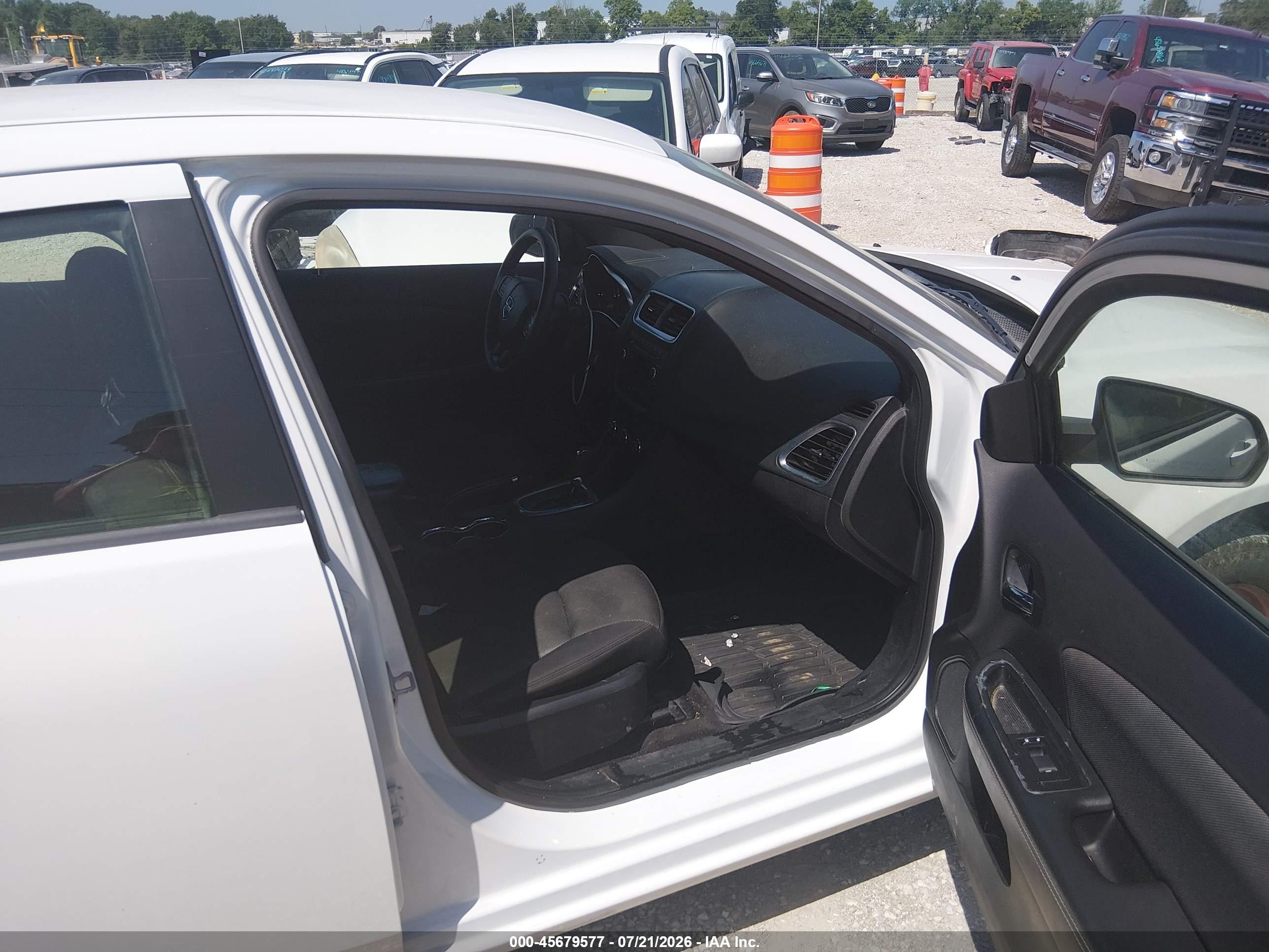 2013 Dodge Avenger Se White vin: 1C3CDZAB1DN627289
