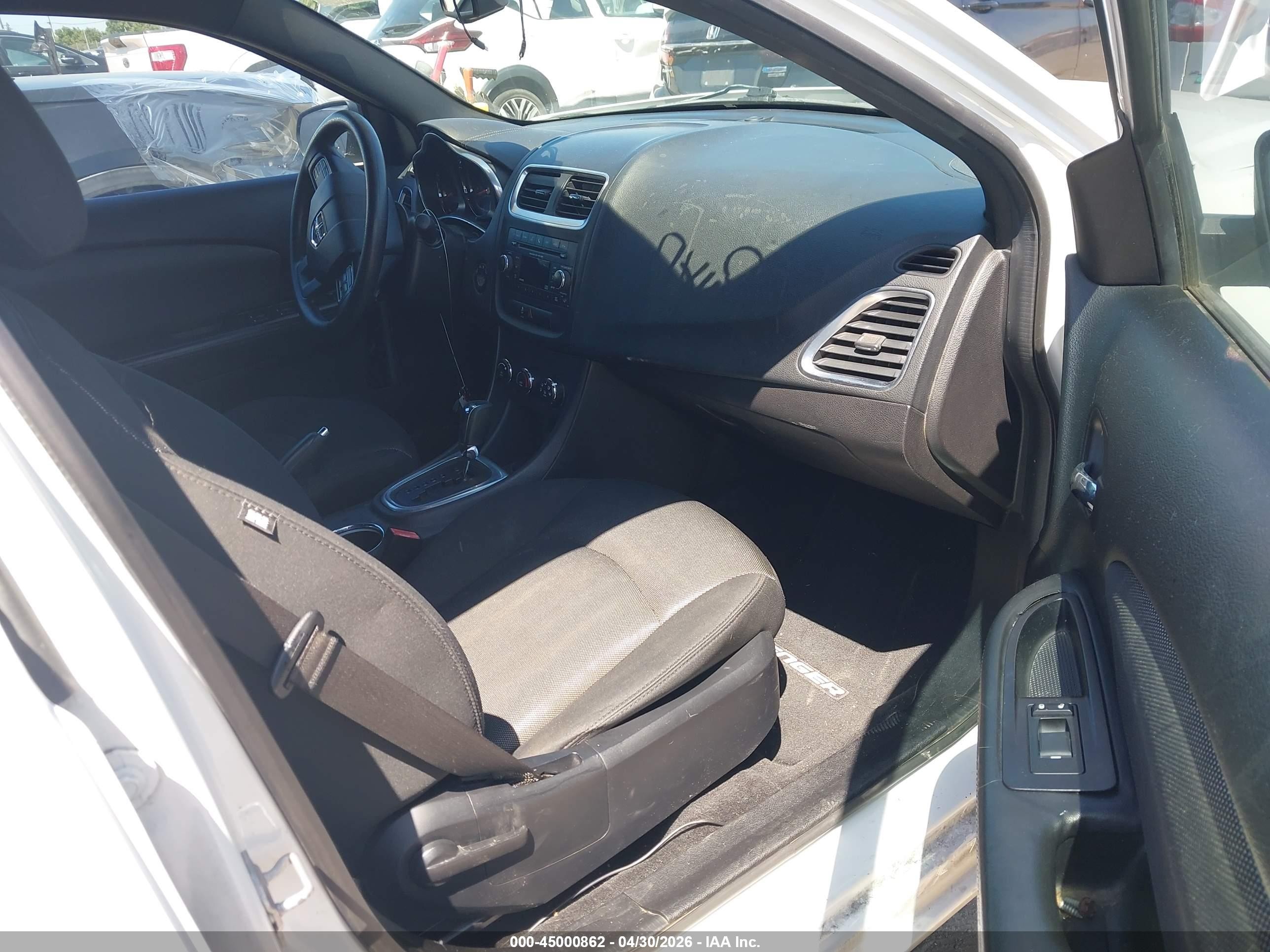 2013 Dodge Avenger Se White vin: 1C3CDZAB1DN653827
