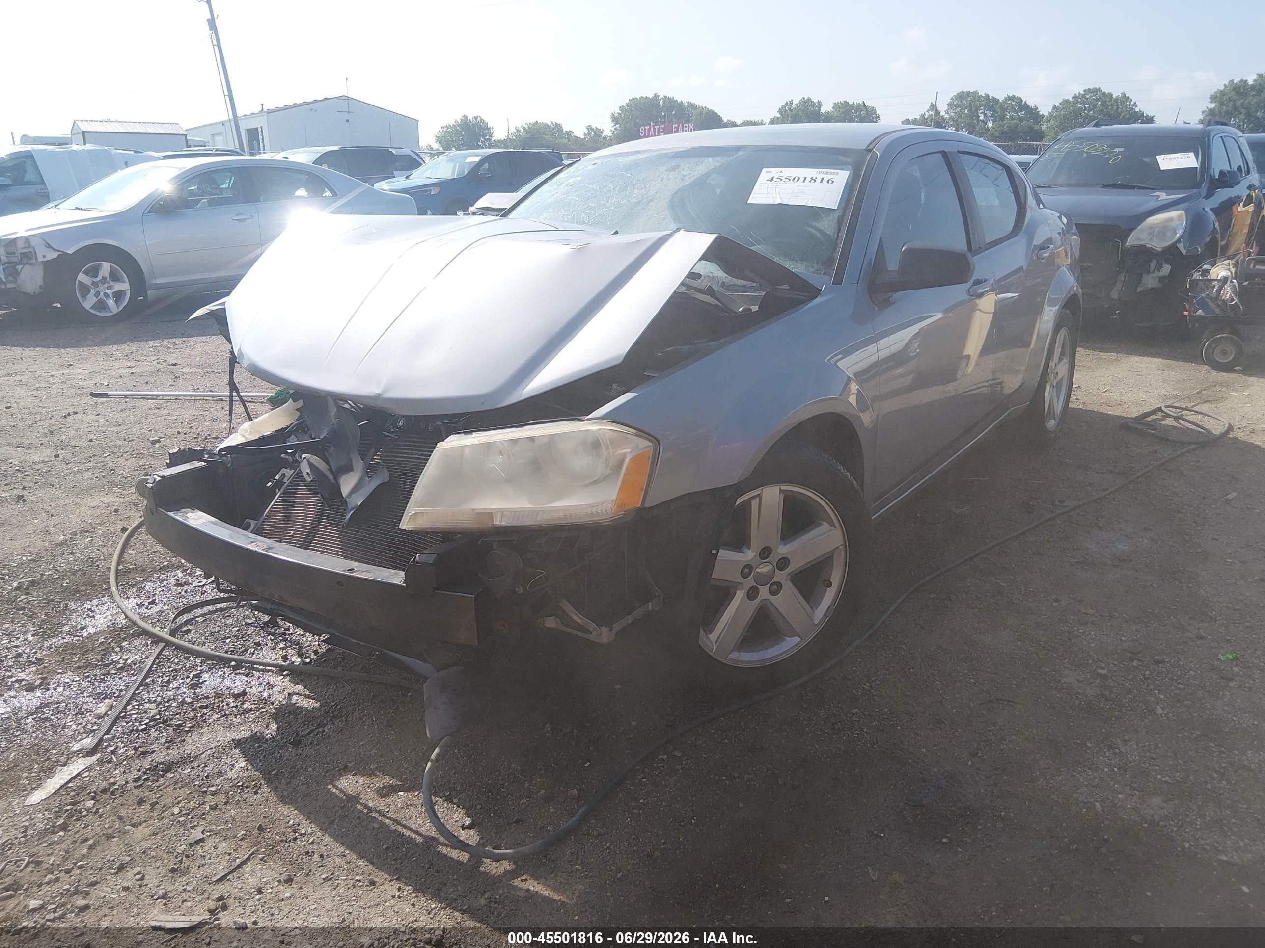 2013 Dodge Avenger Se Silver vin: 1C3CDZAB1DN665170