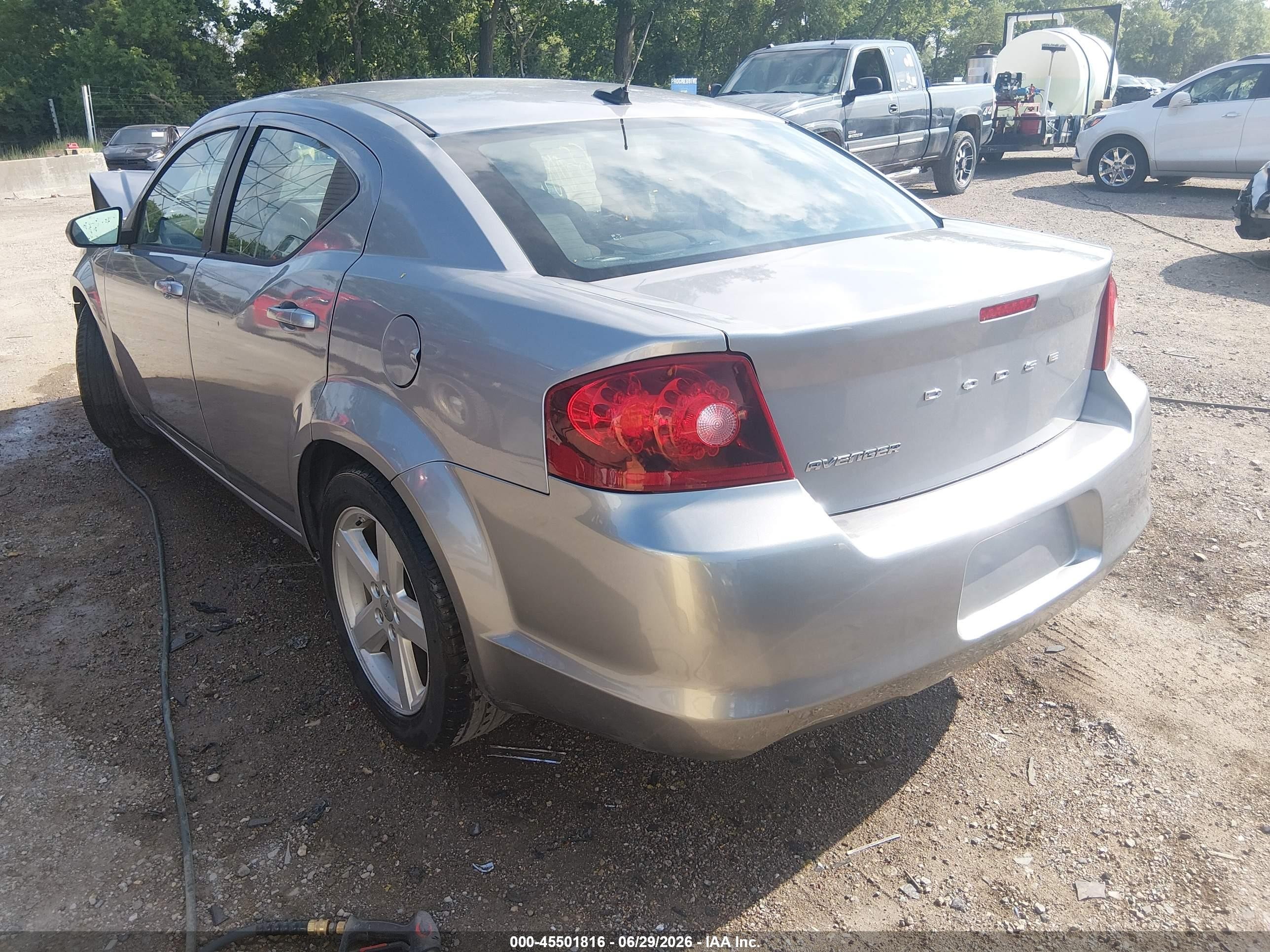 2013 Dodge Avenger Se Silver vin: 1C3CDZAB1DN665170