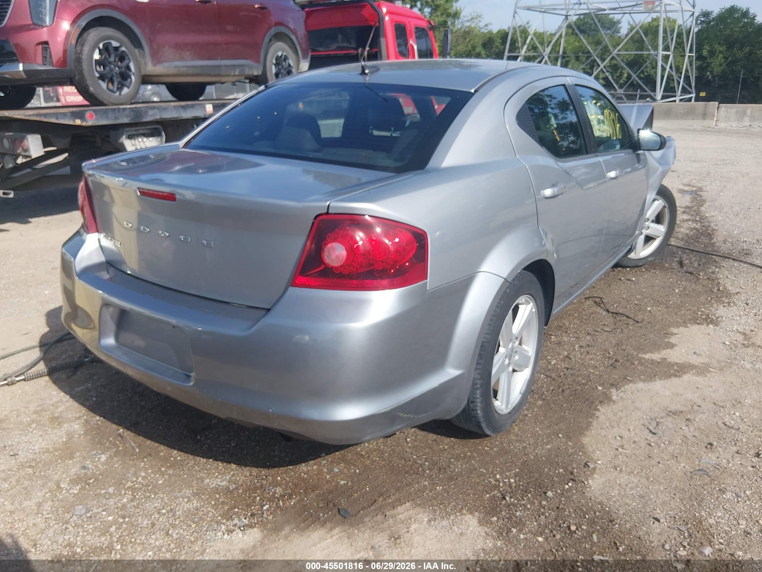 2013 Dodge Avenger Se Silver vin: 1C3CDZAB1DN665170