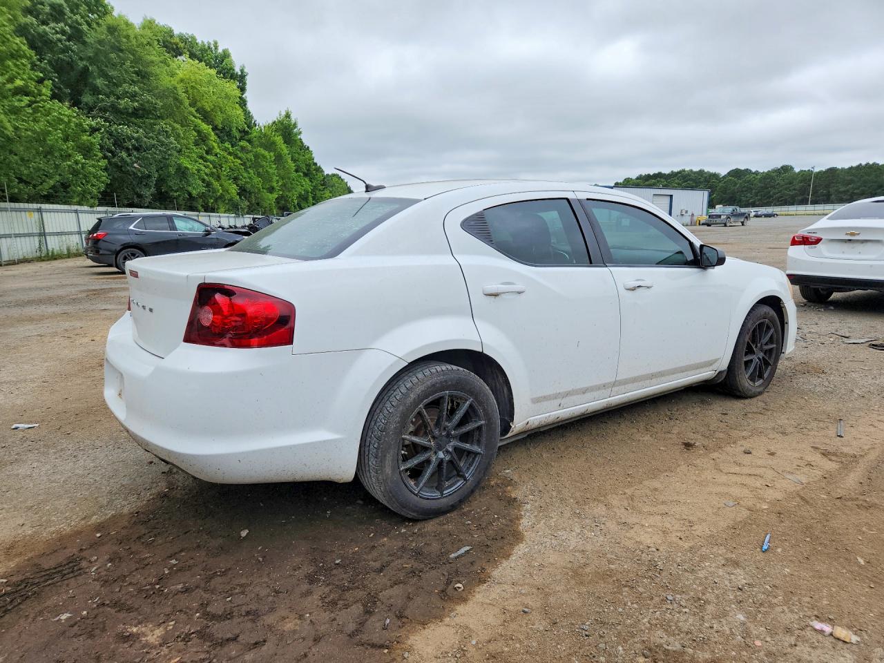 2013 Dodge Avenger Se White vin: 1C3CDZAB1DN690585