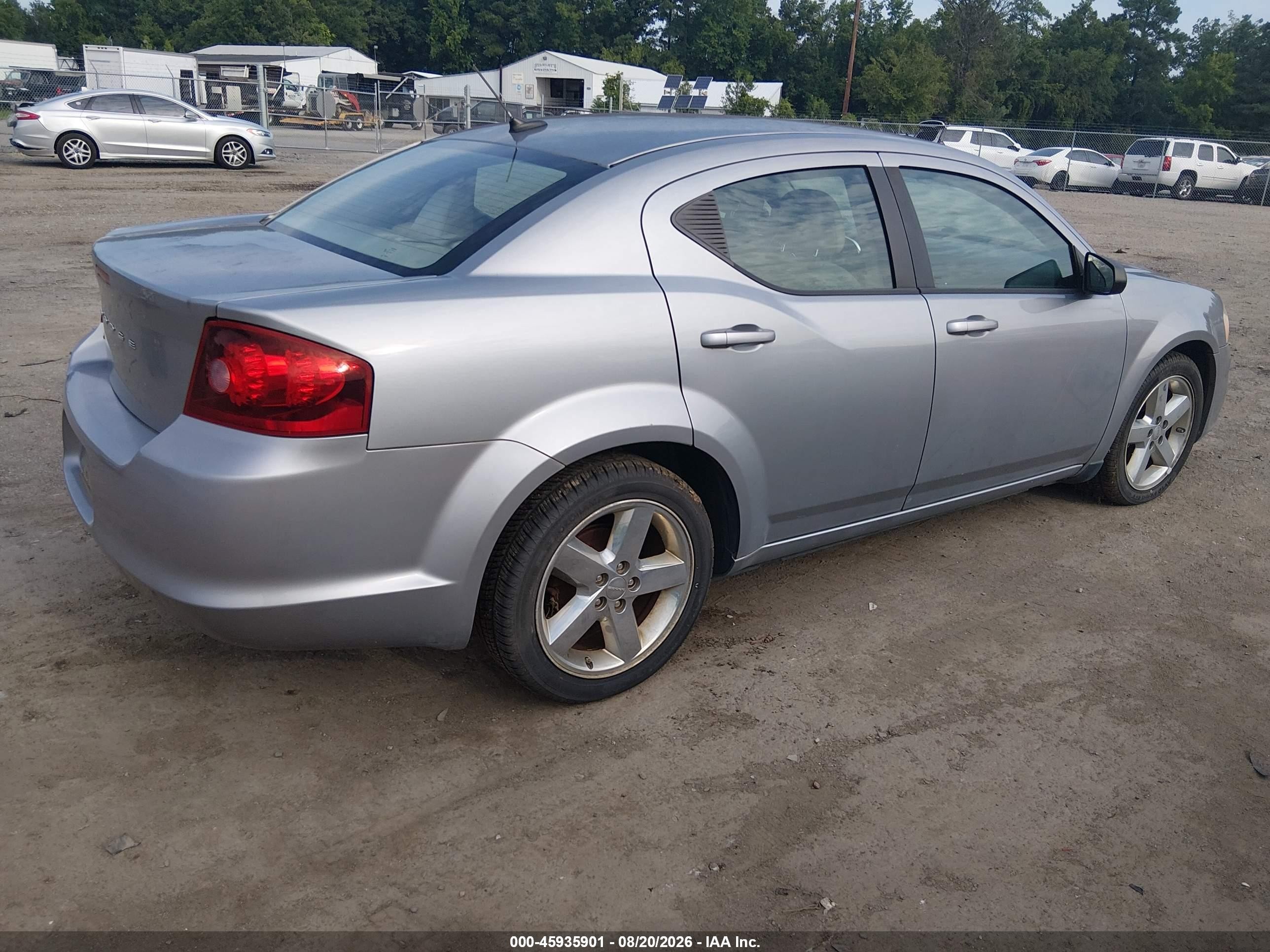 2013 Dodge Avenger Se Серый vin: 1C3CDZAB1DN742359