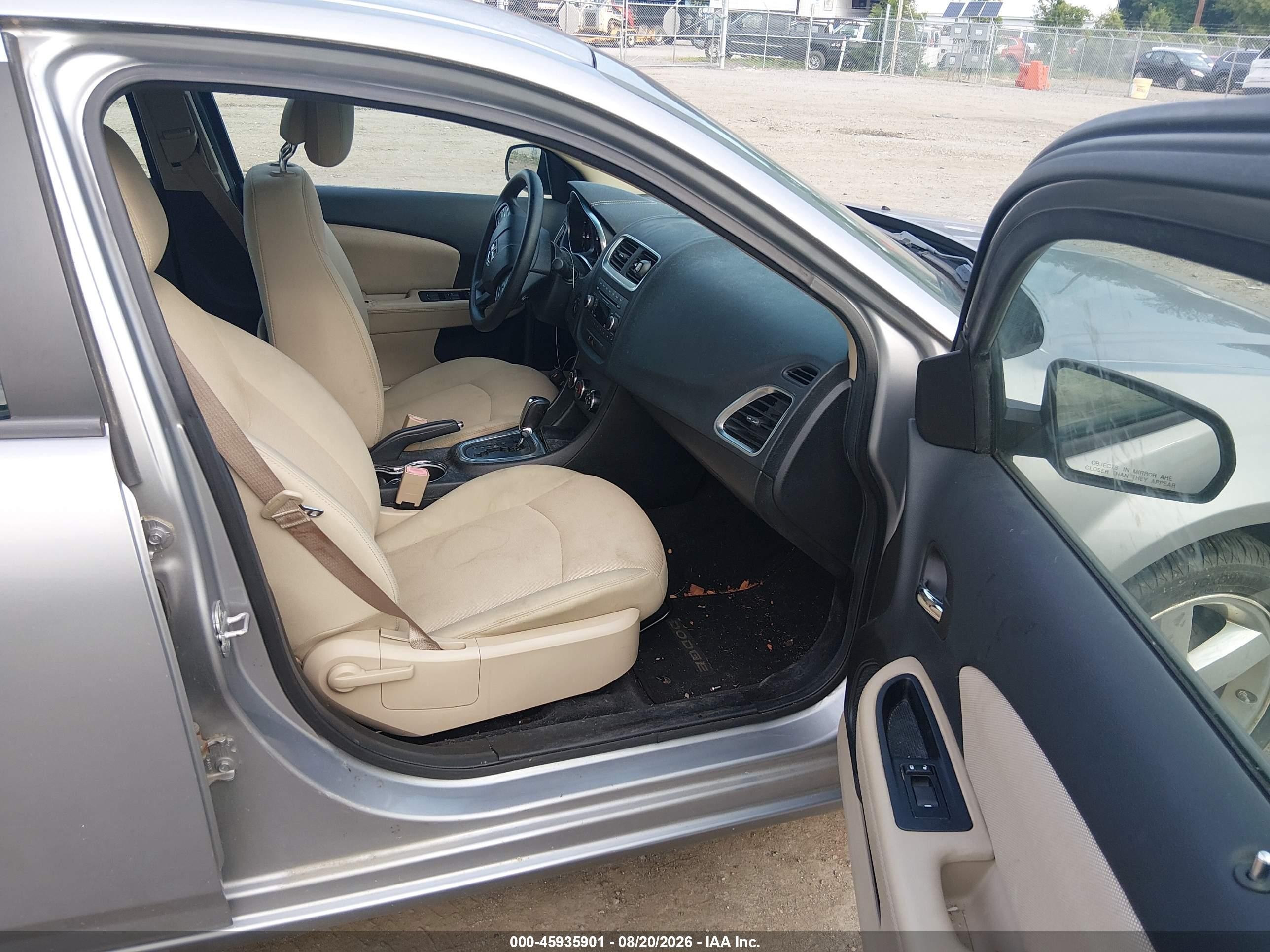 2013 Dodge Avenger Se Серый vin: 1C3CDZAB1DN742359