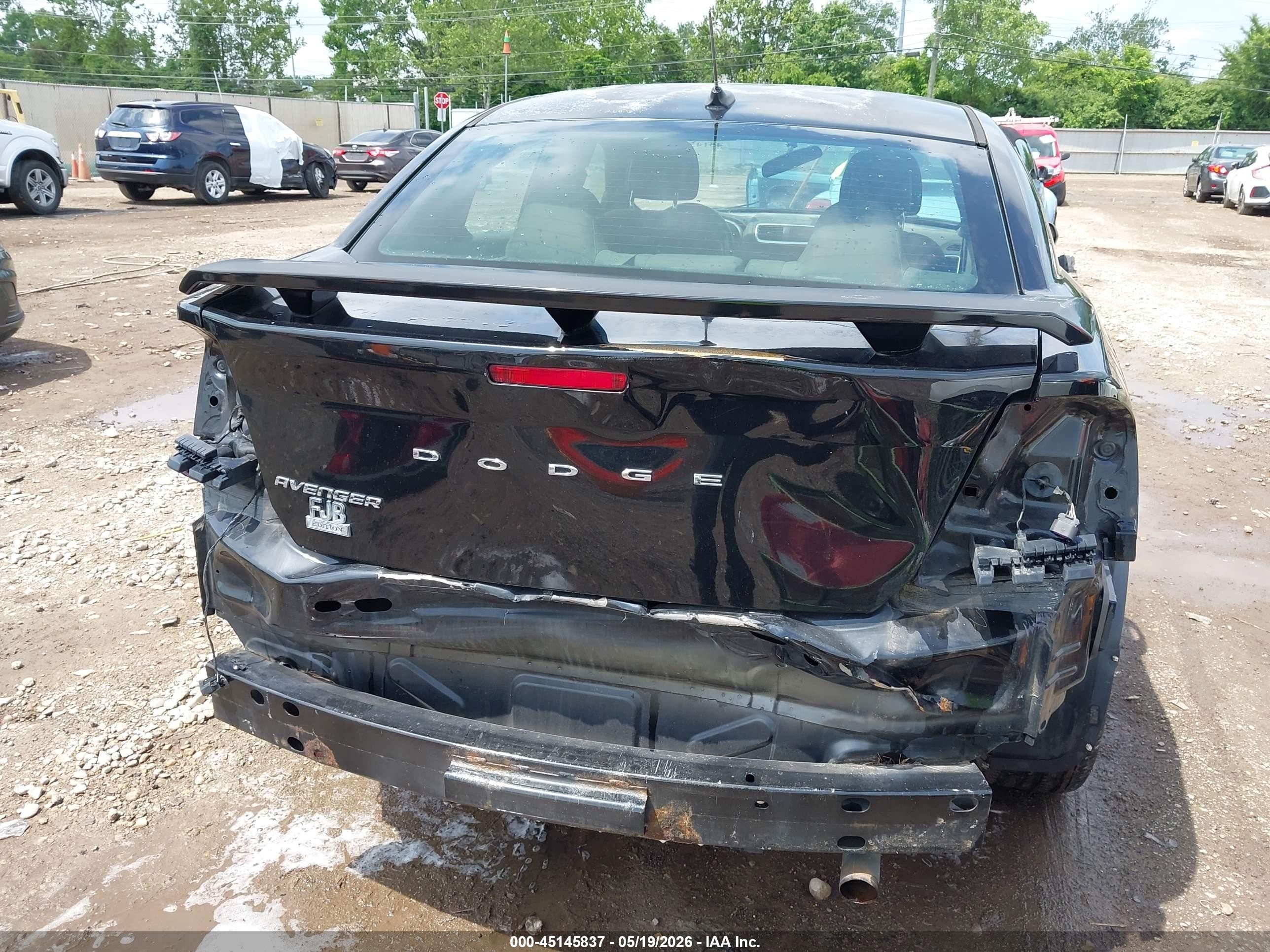 2014 Dodge Avenger Se Black vin: 1C3CDZAB1EN113668