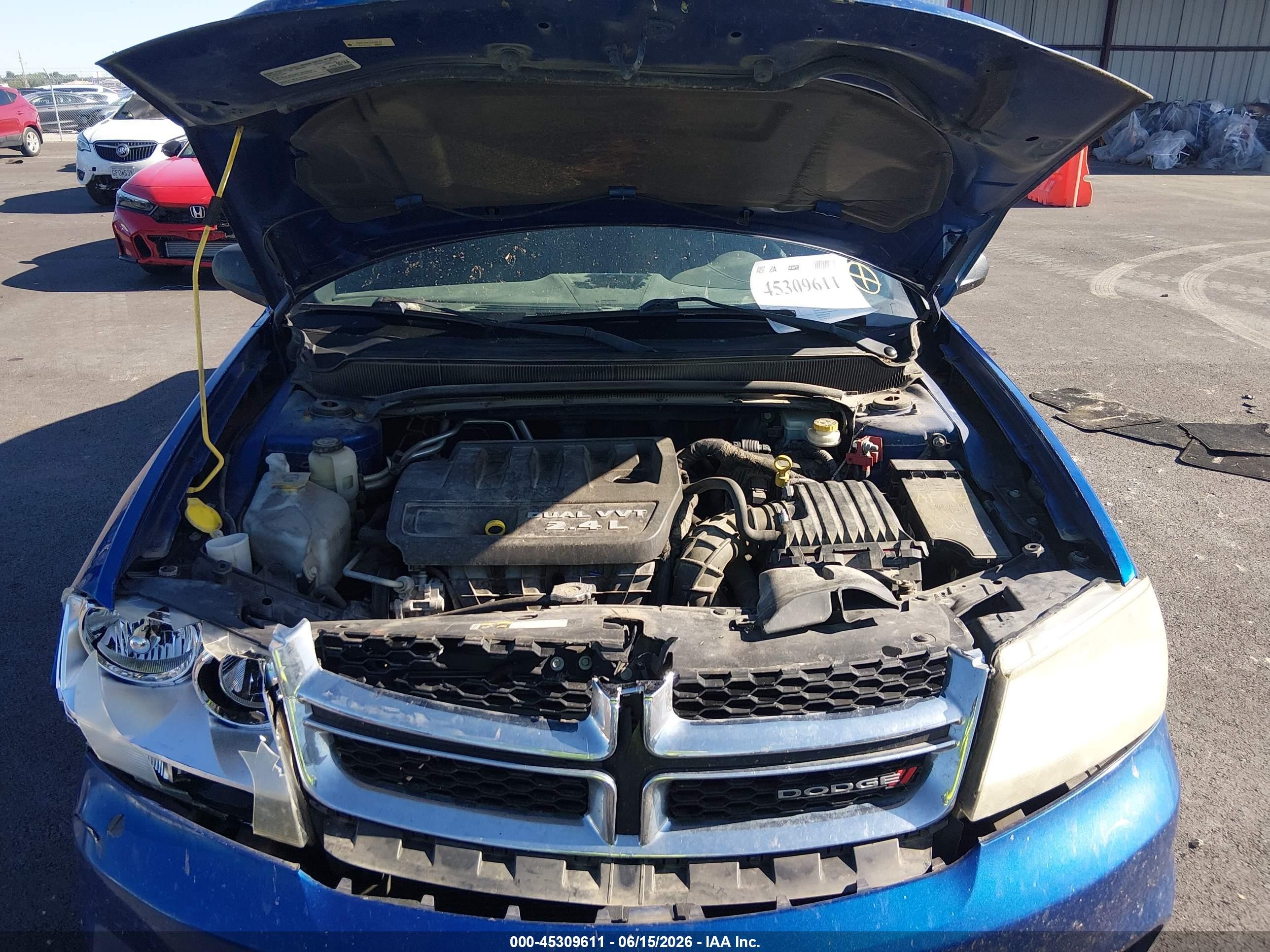 2014 Dodge Avenger Se Blue vin: 1C3CDZAB1EN129157