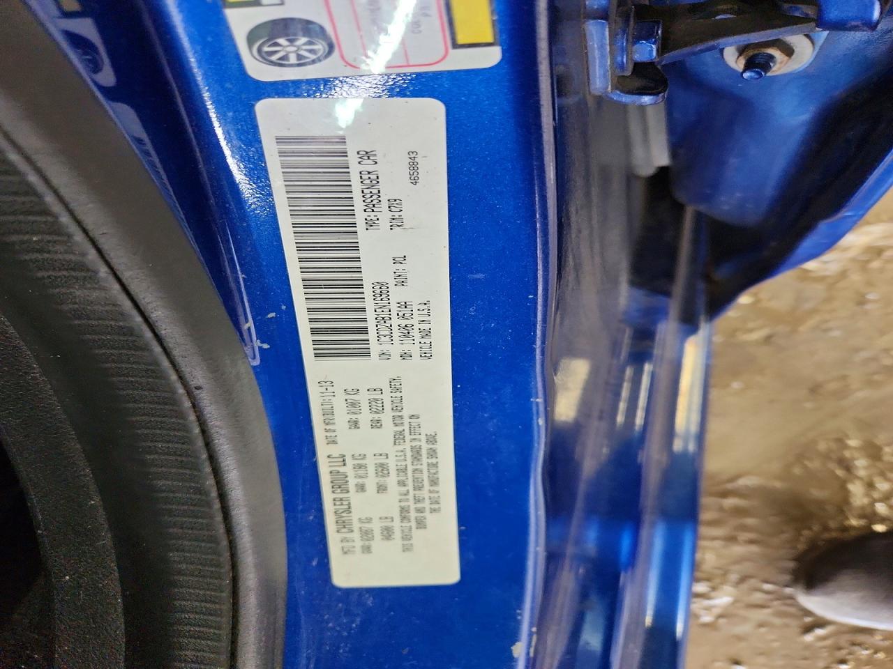 2014 Dodge Avenger Se Blue vin: 1C3CDZAB1EN169660