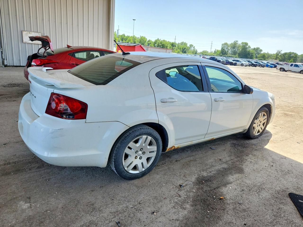 2012 Dodge Avenger Se White vin: 1C3CDZAB2CN110615