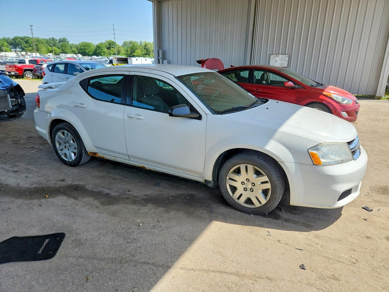 2012 Dodge Avenger Se White vin: 1C3CDZAB2CN110615