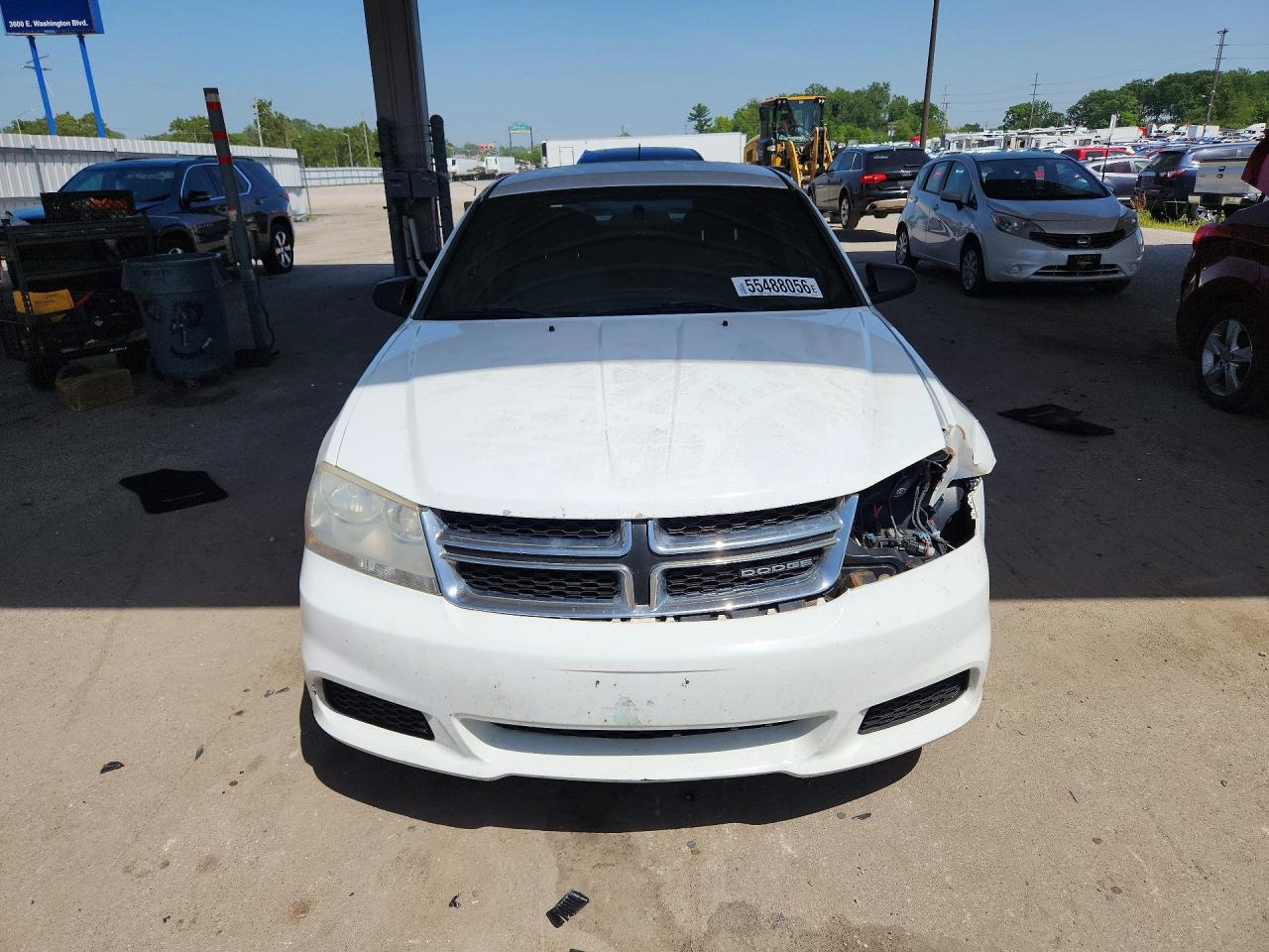 2012 Dodge Avenger Se White vin: 1C3CDZAB2CN110615