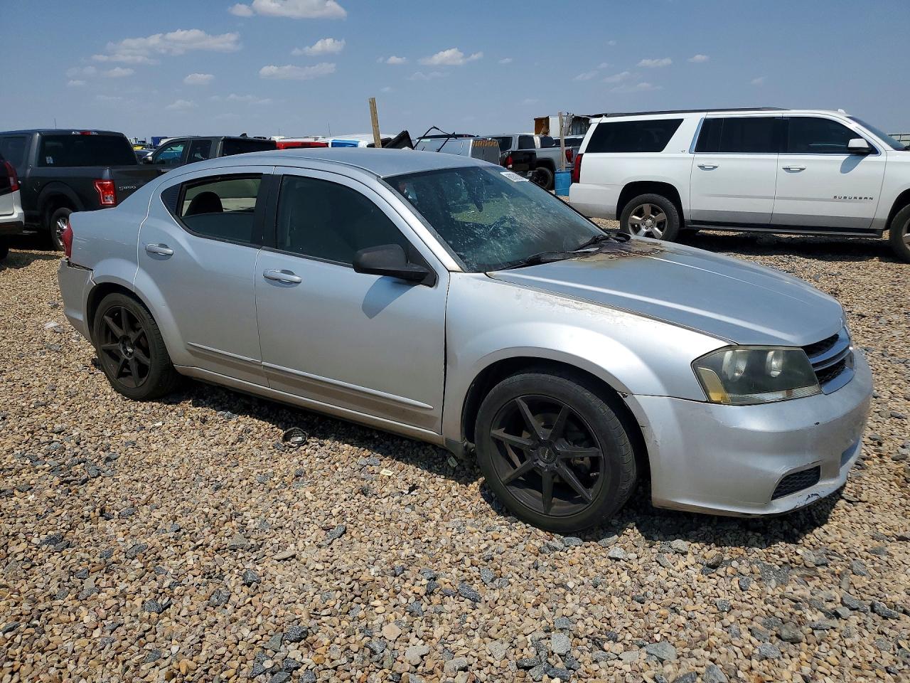 2012 Dodge Avenger Se Silver vin: 1C3CDZAB2CN155943