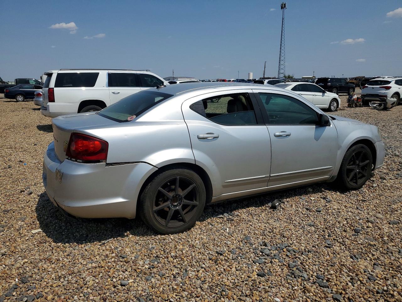 2012 Dodge Avenger Se Silver vin: 1C3CDZAB2CN155943