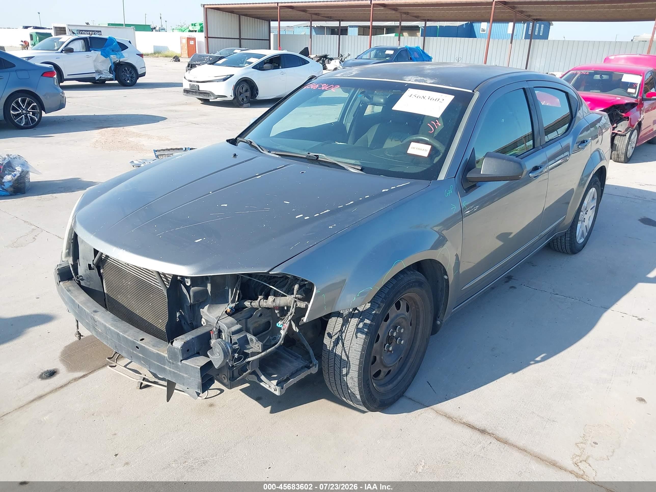 2012 Dodge Avenger Se Gray vin: 1C3CDZAB2CN156168