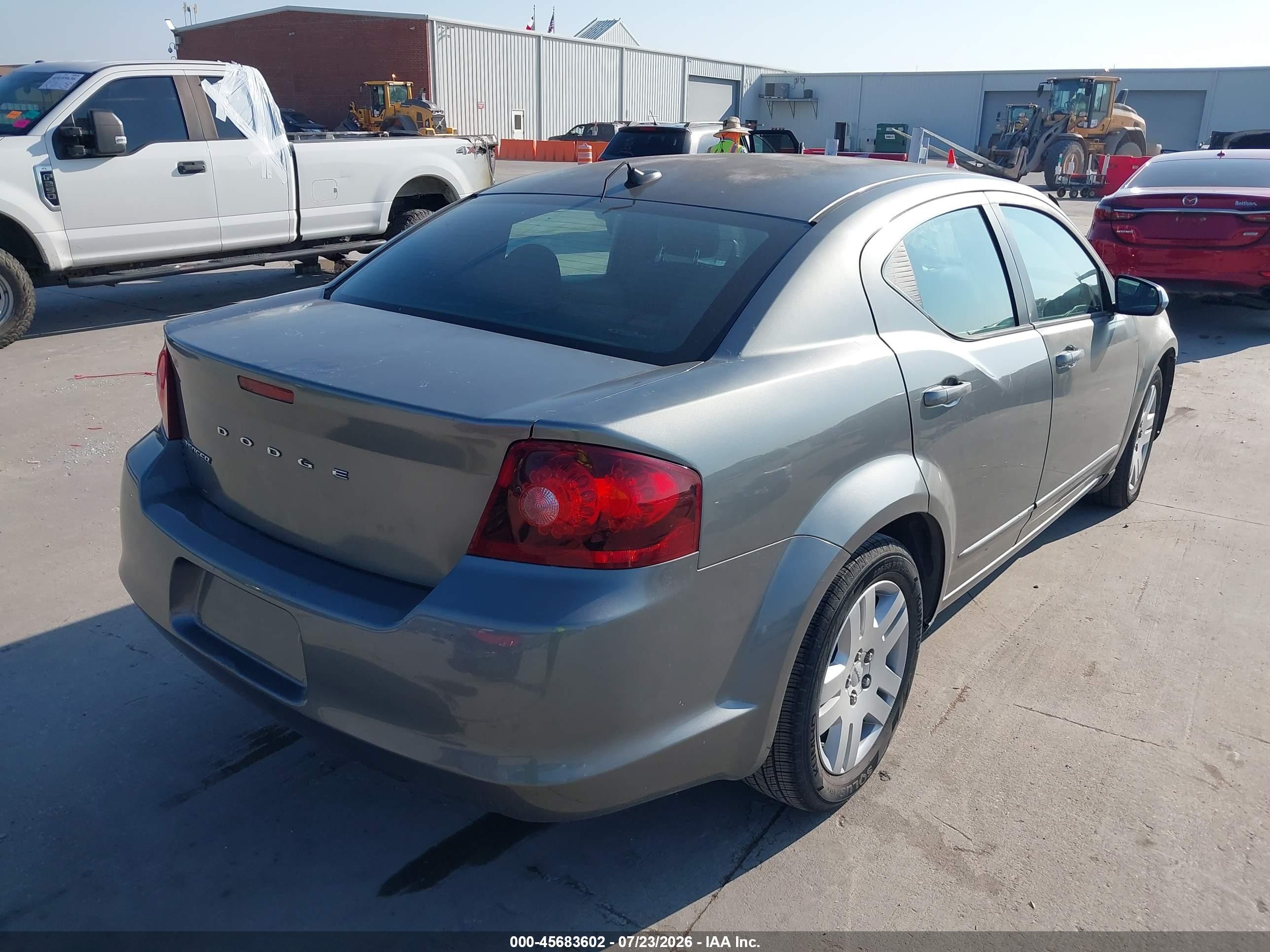 2012 Dodge Avenger Se Gray vin: 1C3CDZAB2CN156168