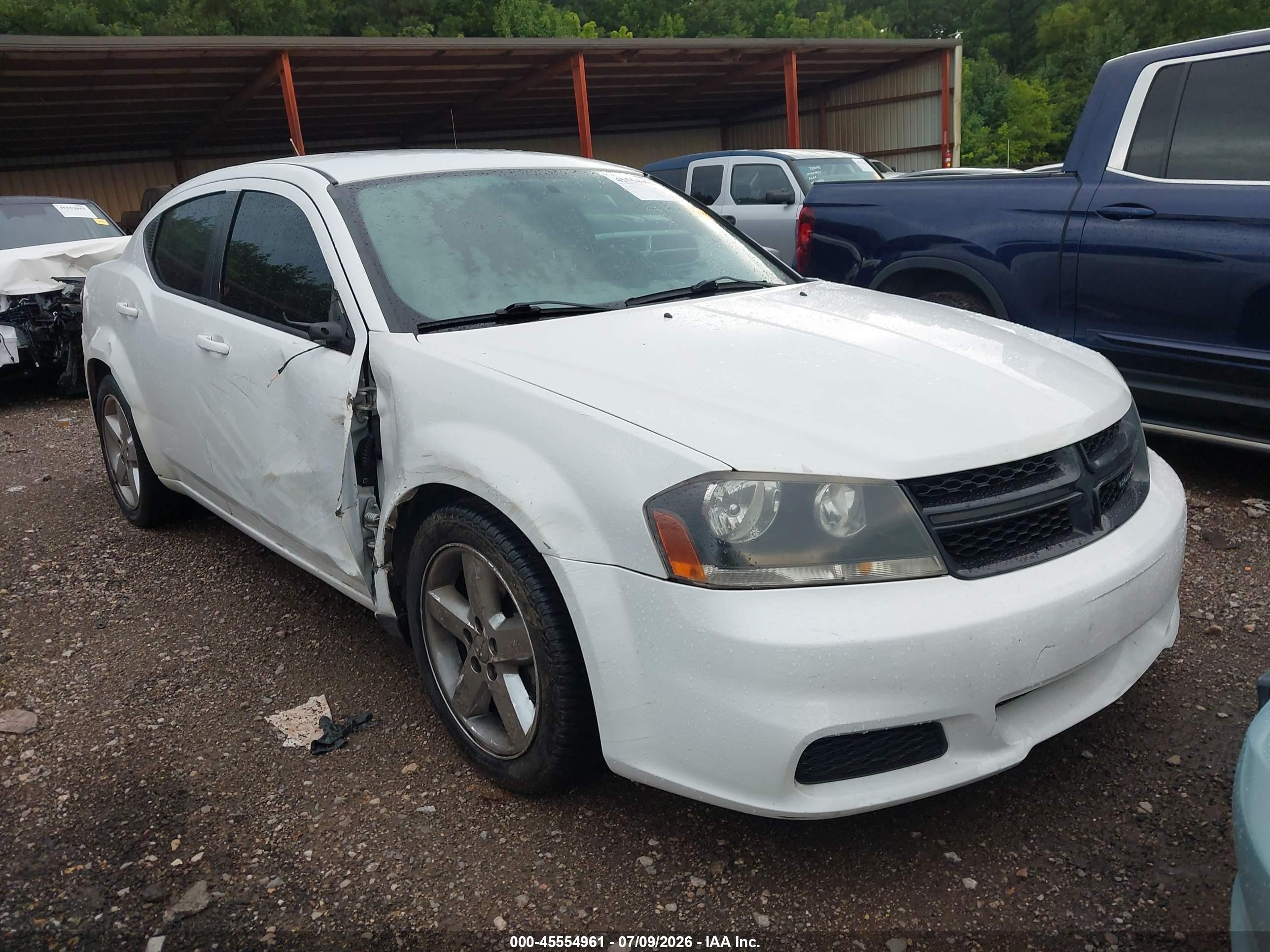 2012 Dodge Avenger Se White vin: 1C3CDZAB2CN158549