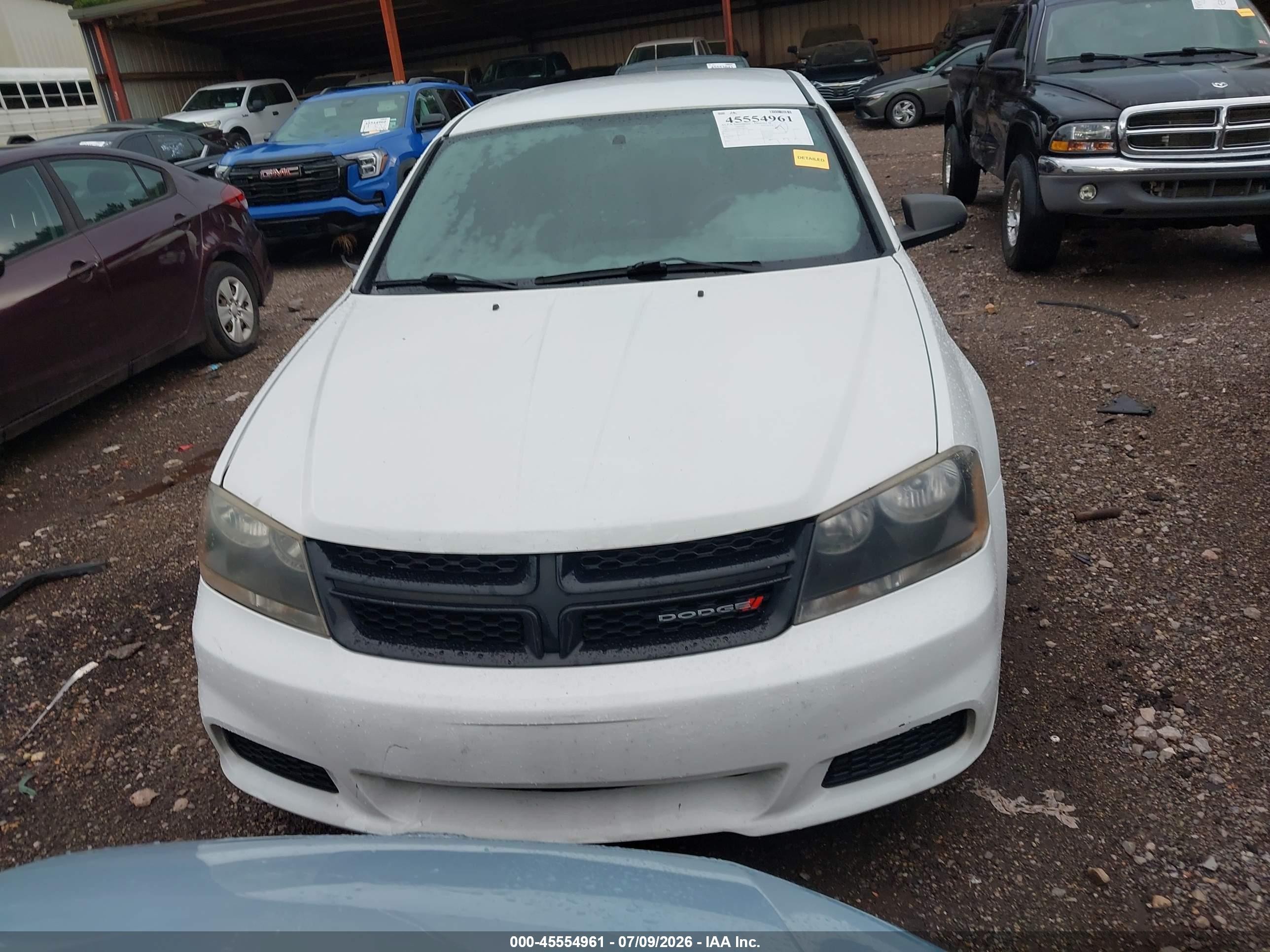 2012 Dodge Avenger Se White vin: 1C3CDZAB2CN158549