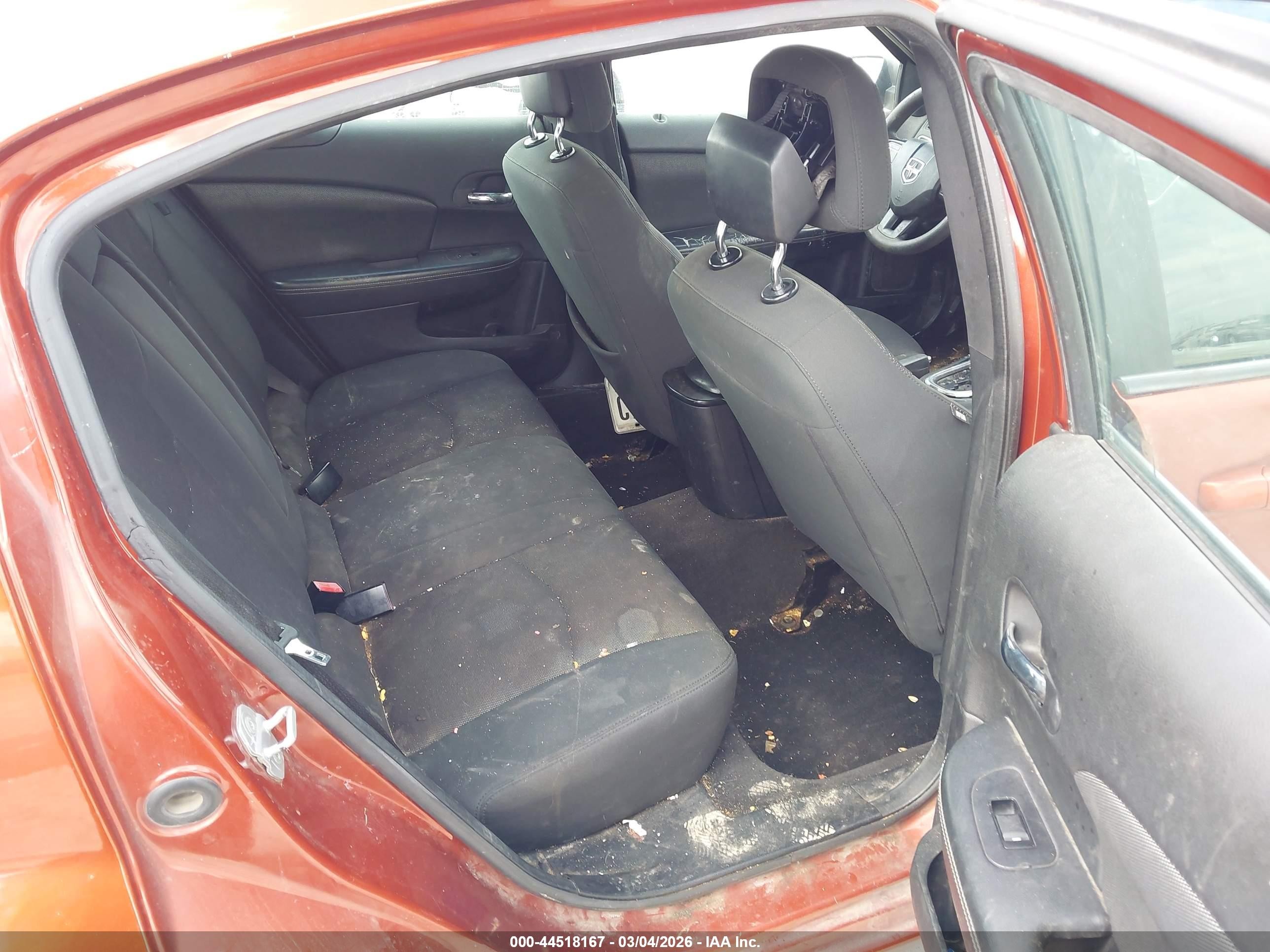 2012 Dodge Avenger Se Orange vin: 1C3CDZAB2CN216823