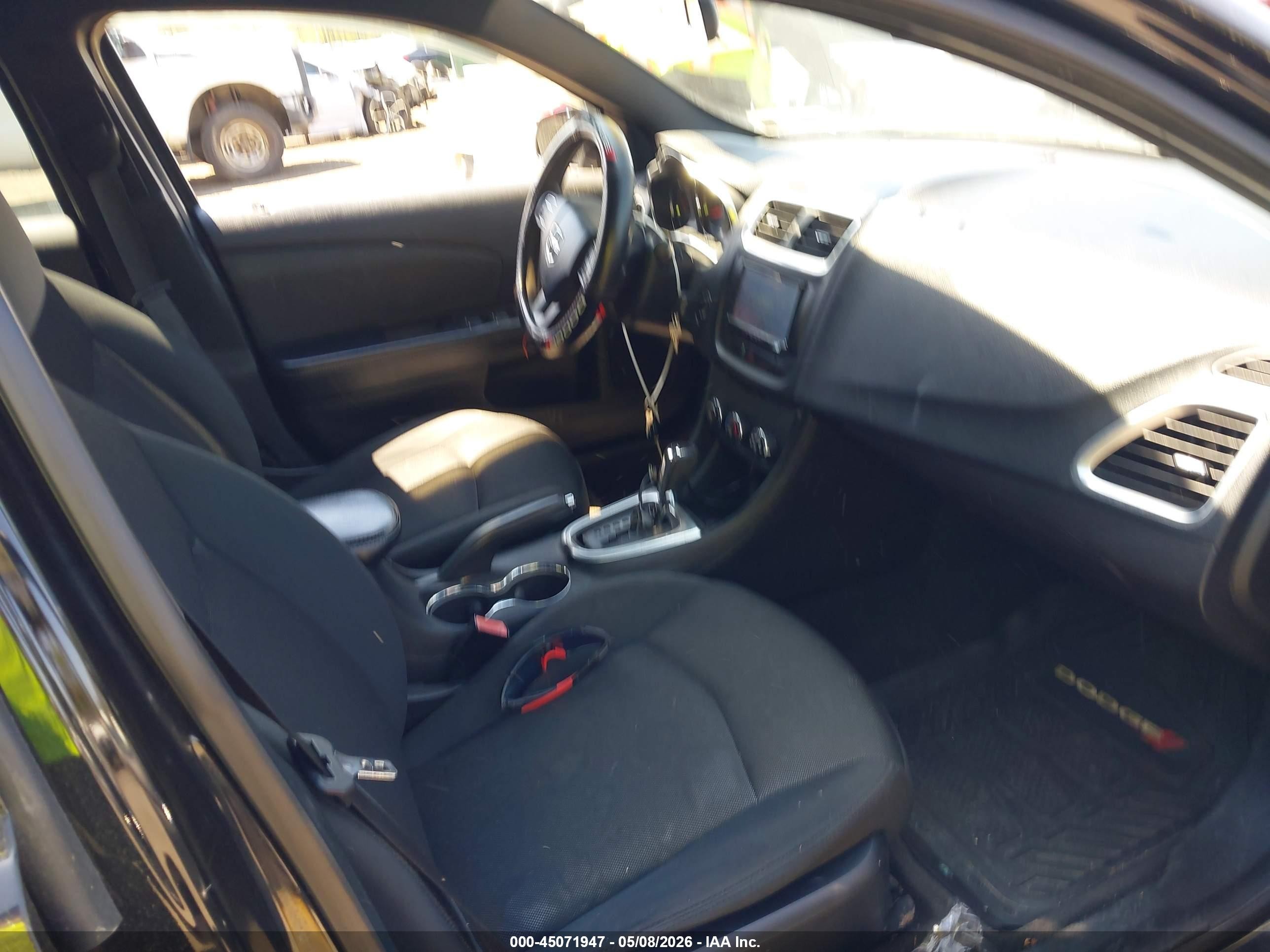 2012 Dodge Avenger Se Black vin: 1C3CDZAB2CN266153