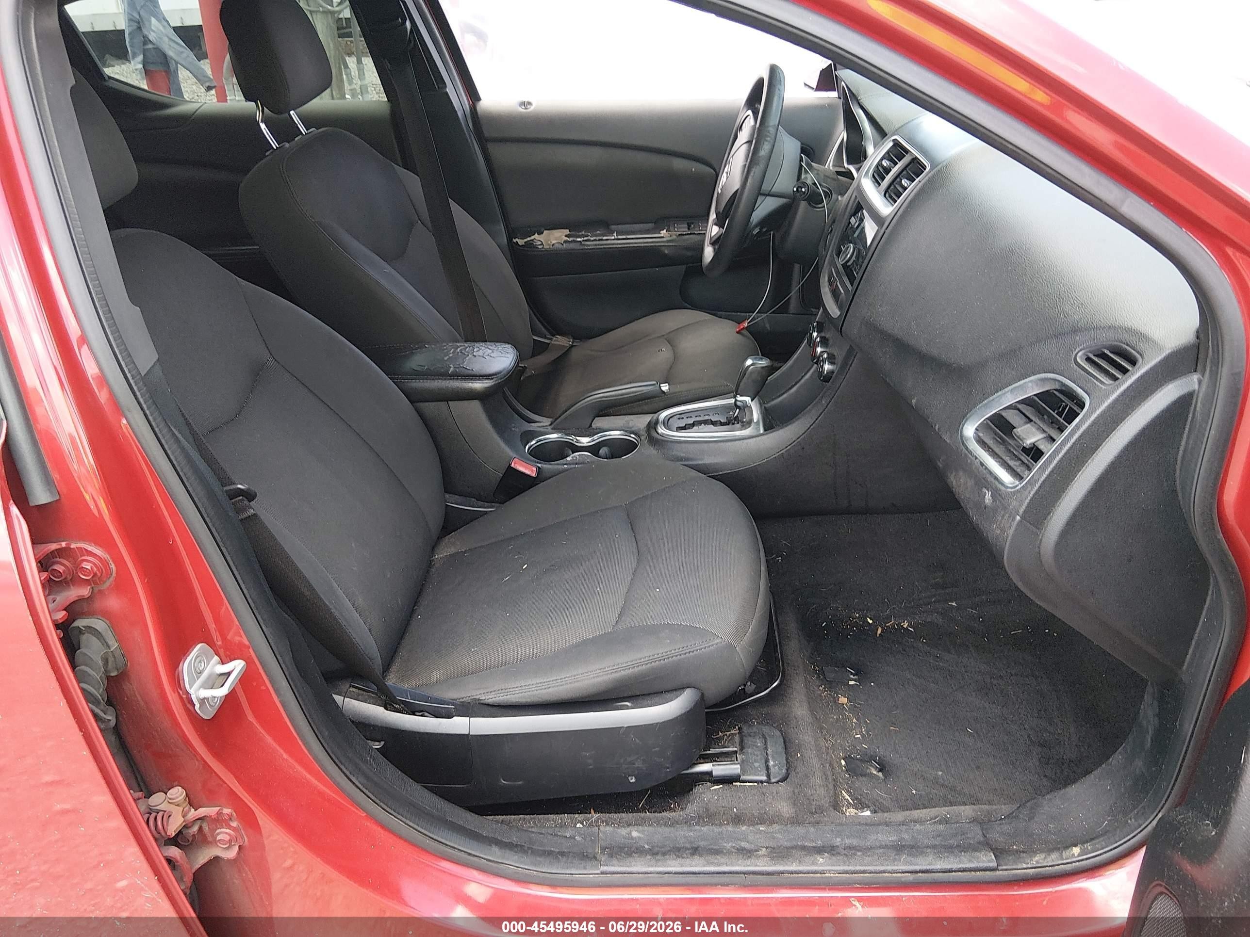 2012 Dodge Avenger Se Red vin: 1C3CDZAB2CN331499