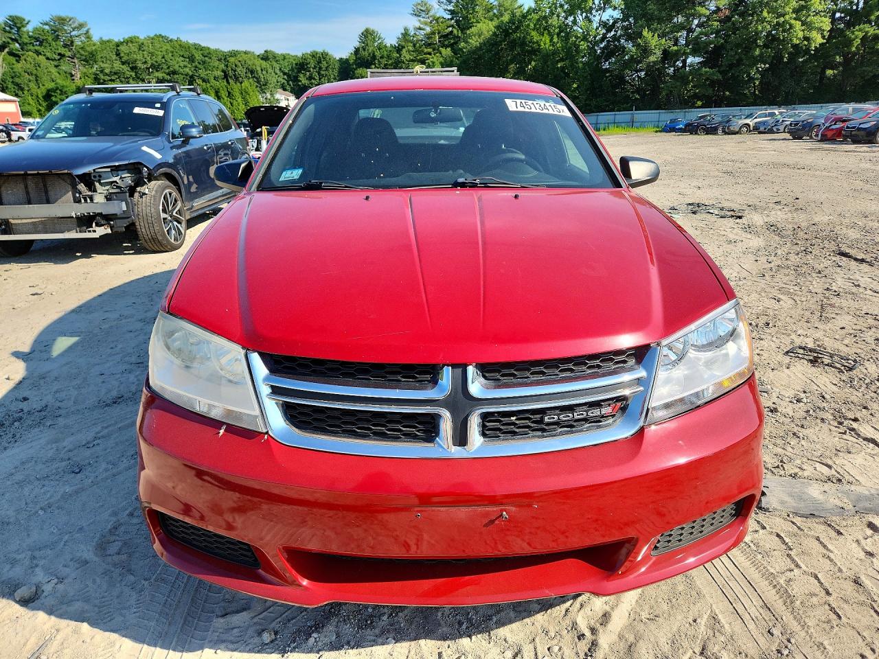2013 Dodge Avenger Se Red vin: 1C3CDZAB2DN536399