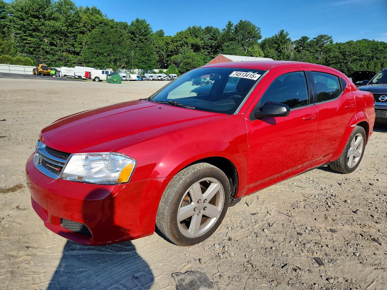 2013 Dodge Avenger Se Red vin: 1C3CDZAB2DN536399