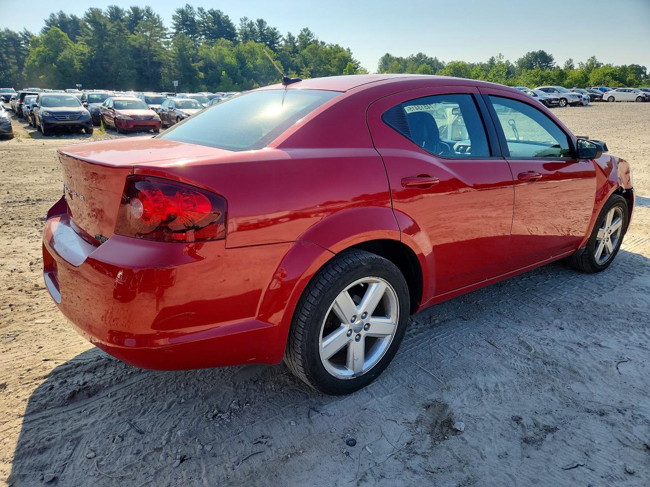 2013 Dodge Avenger Se Red vin: 1C3CDZAB2DN536399