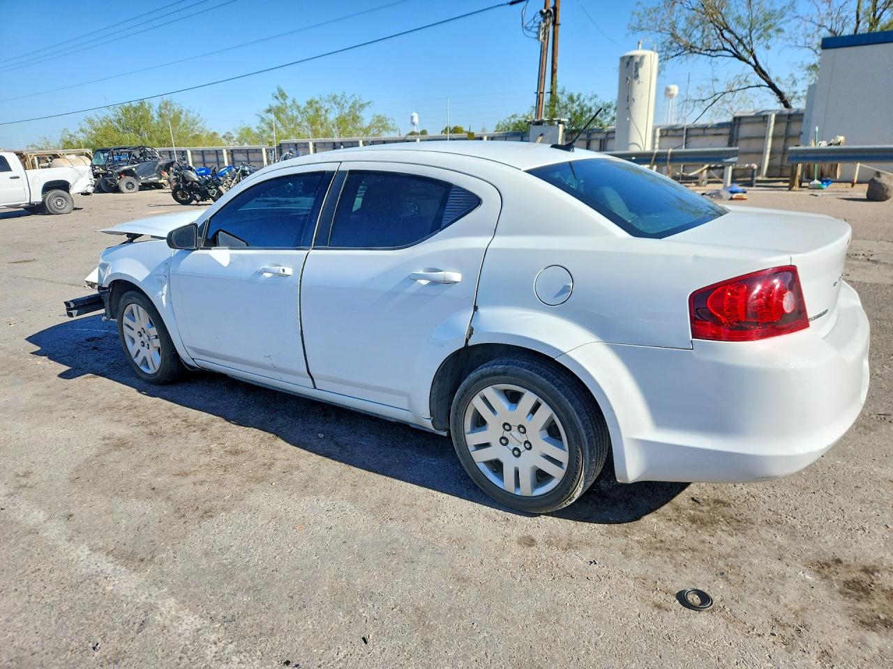 2013 Dodge Avenger Белый vin: 1C3CDZAB2DN541103