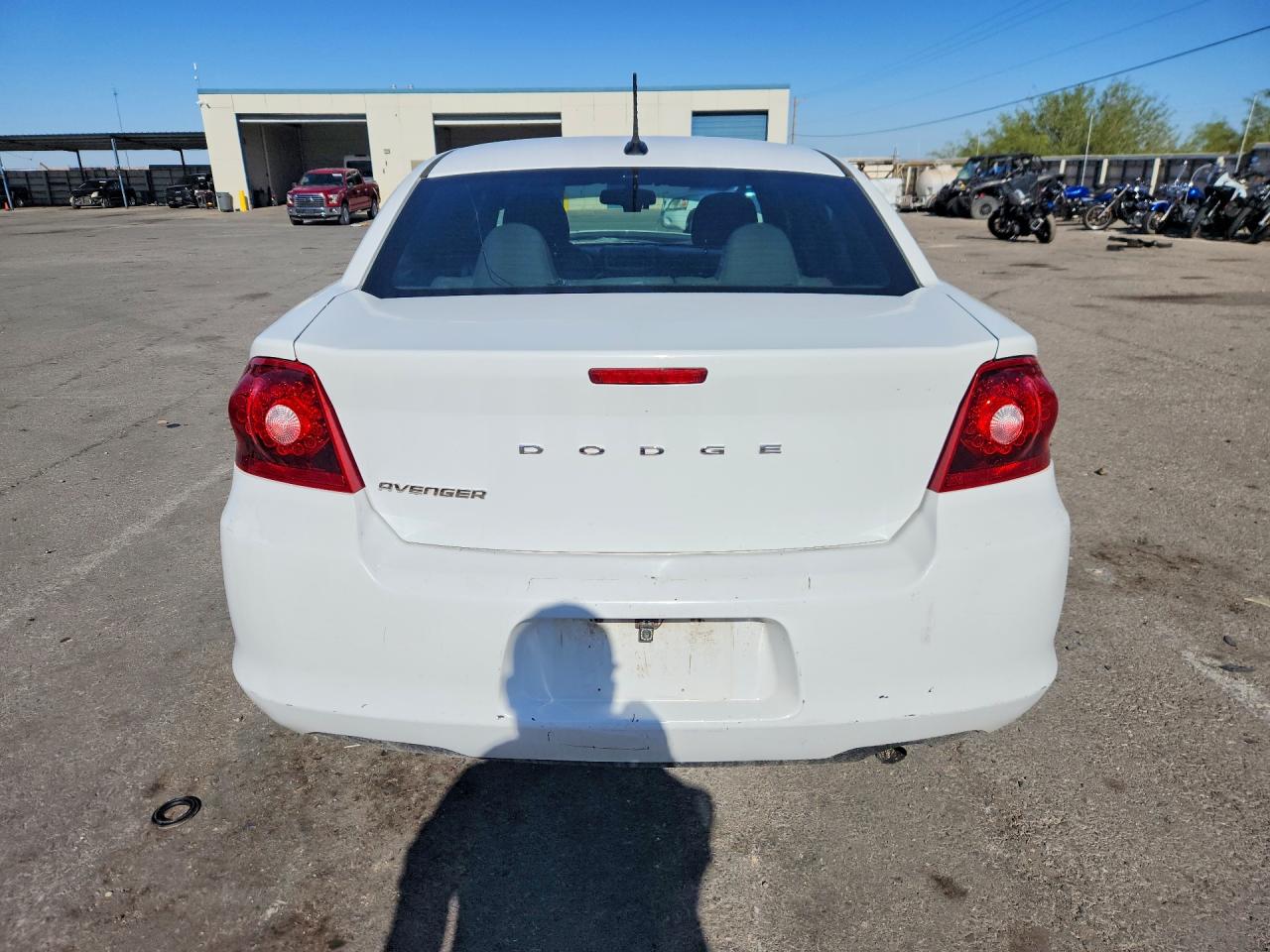 2013 Dodge Avenger Белый vin: 1C3CDZAB2DN541103