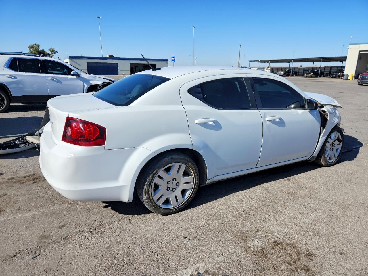 2013 Dodge Avenger Белый vin: 1C3CDZAB2DN541103