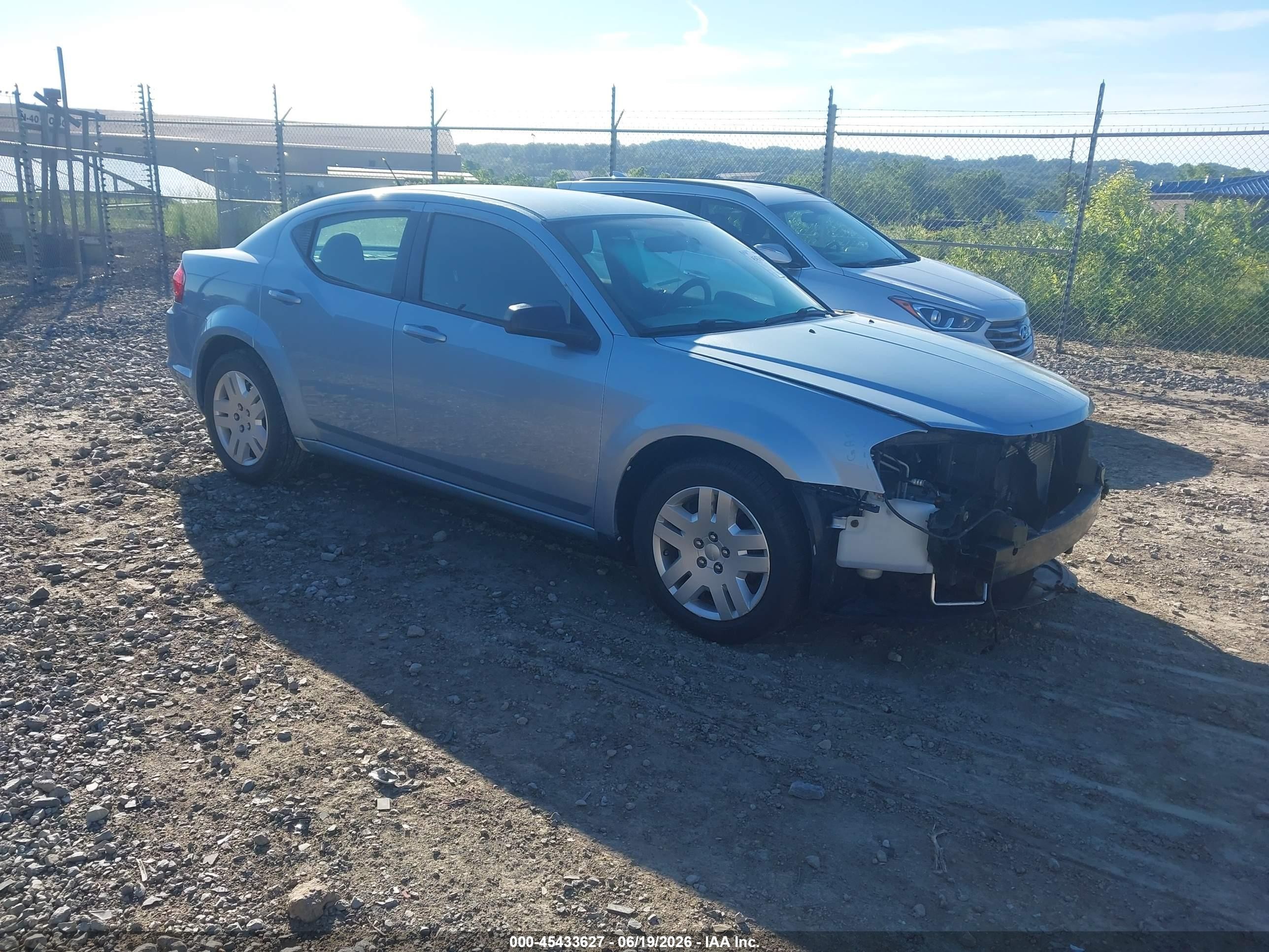 2013 Dodge Avenger Se Blue vin: 1C3CDZAB2DN614339