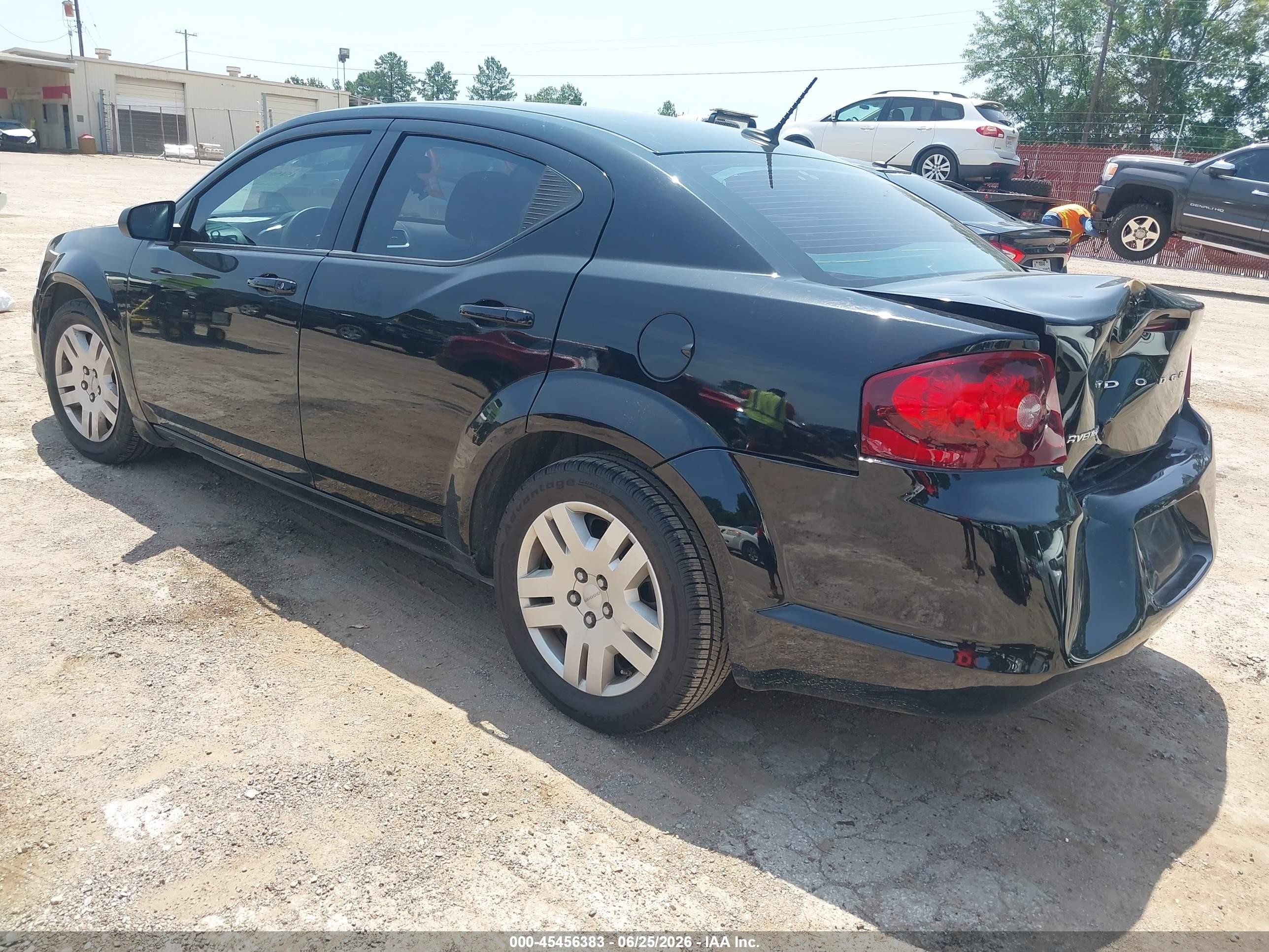 2013 Dodge Avenger Se Black vin: 1C3CDZAB2DN637670