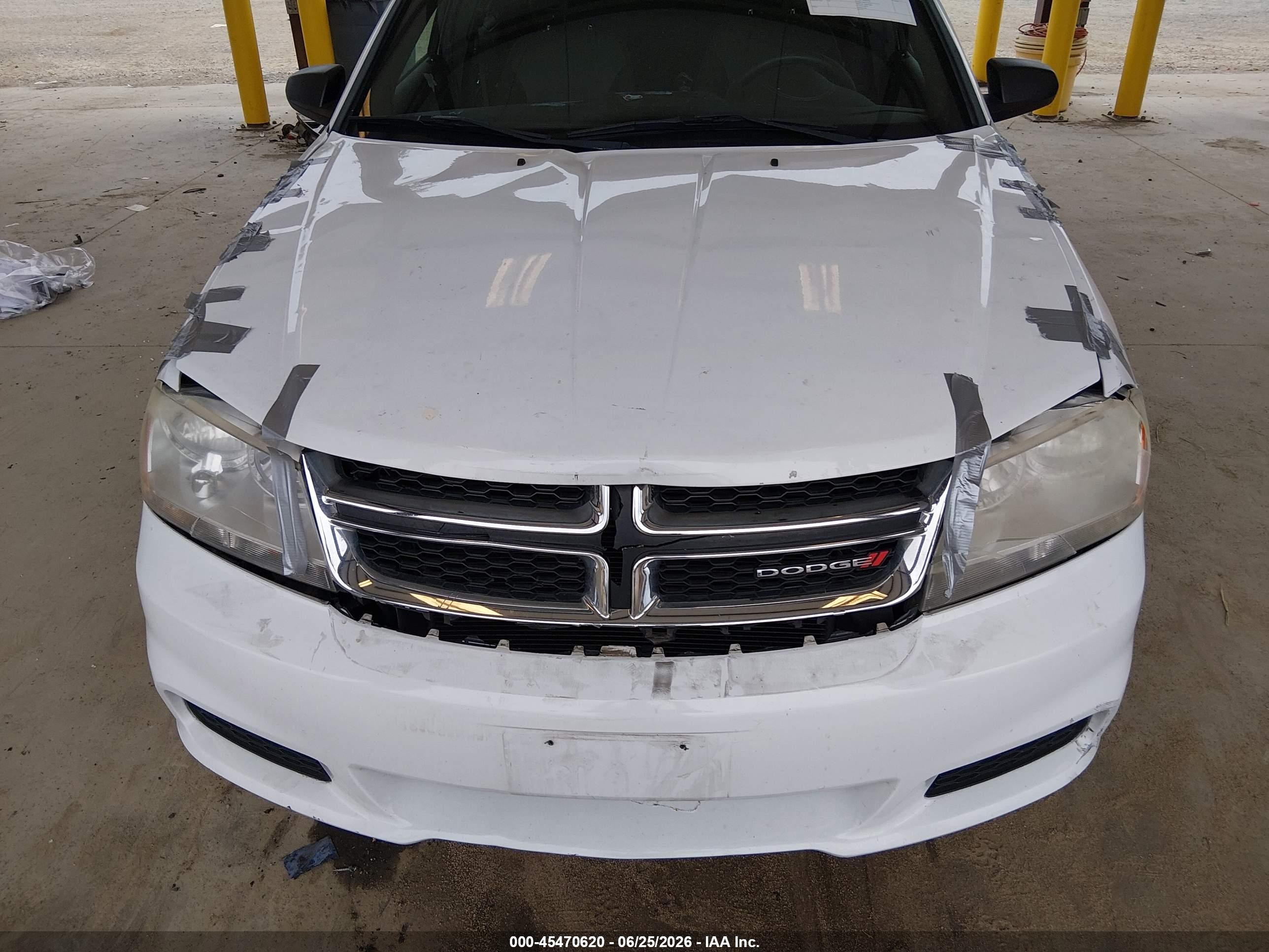 2013 Dodge Avenger Se White vin: 1C3CDZAB2DN722640