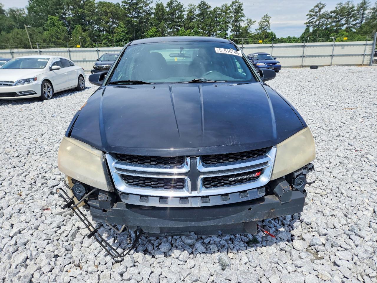 2013 Dodge Avenger Se Black vin: 1C3CDZAB2DN724968