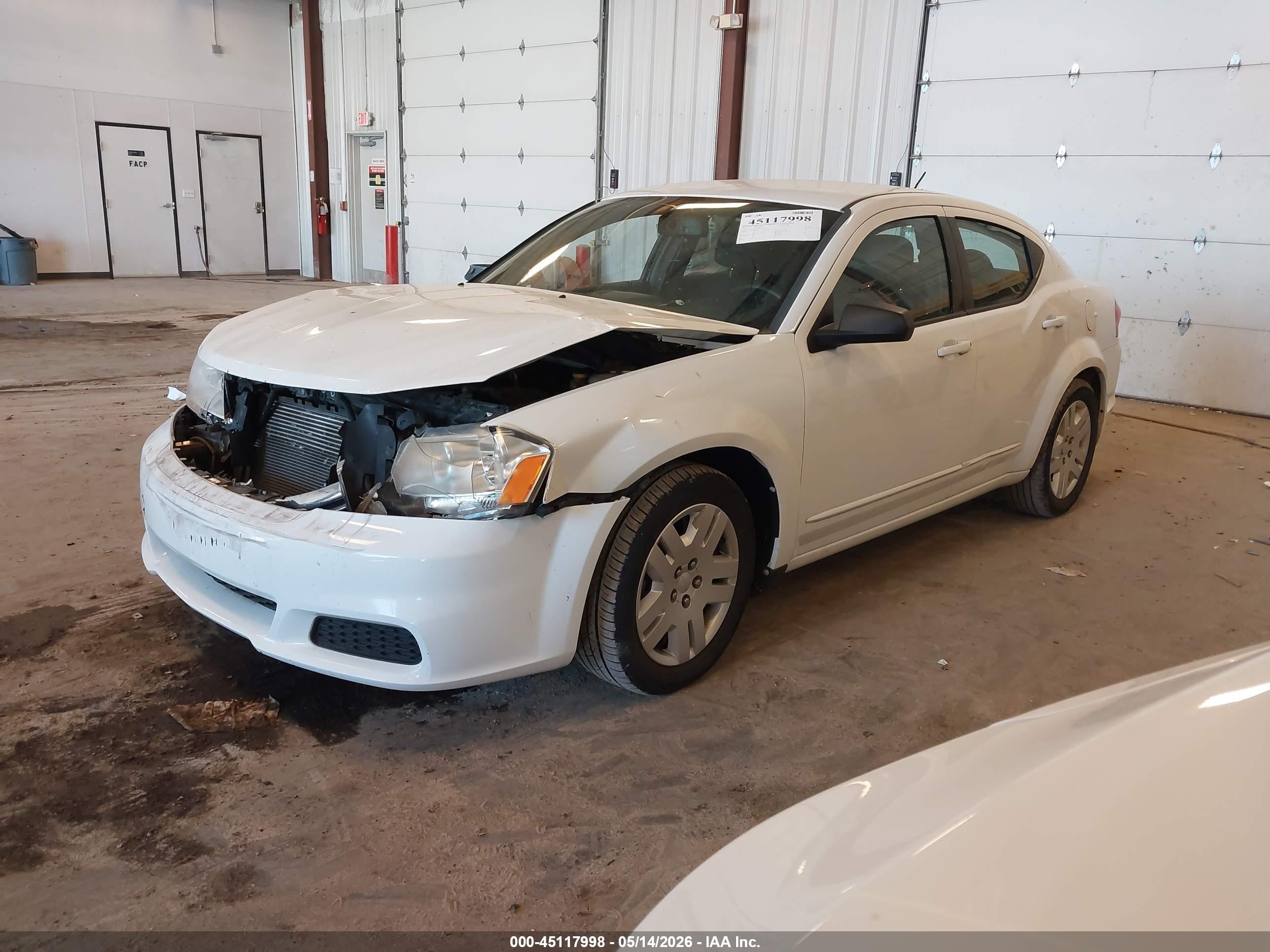2013 Dodge Avenger Se White vin: 1C3CDZAB2DN730933