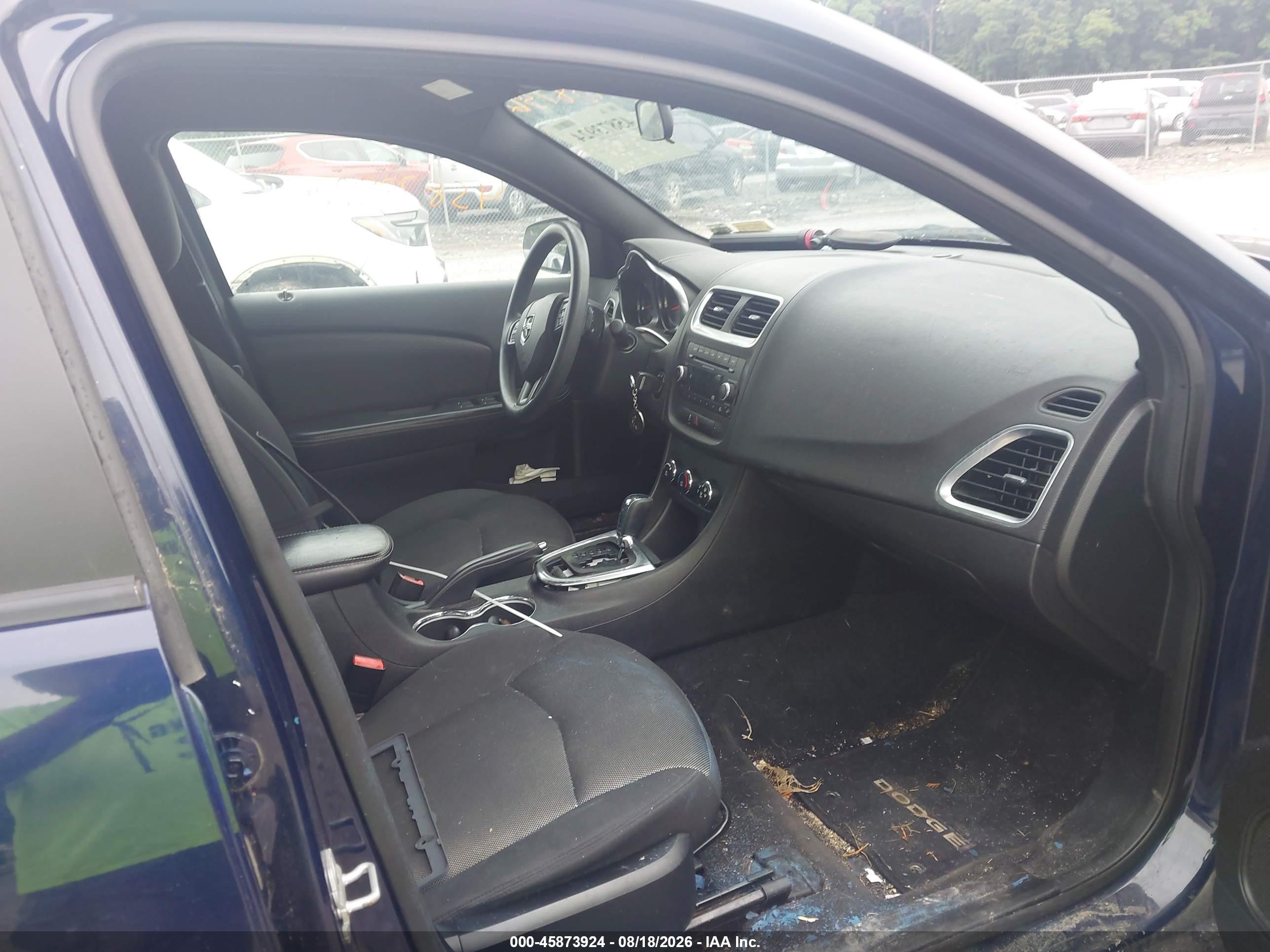 2014 Dodge Avenger Se Синий vin: 1C3CDZAB2EN116191