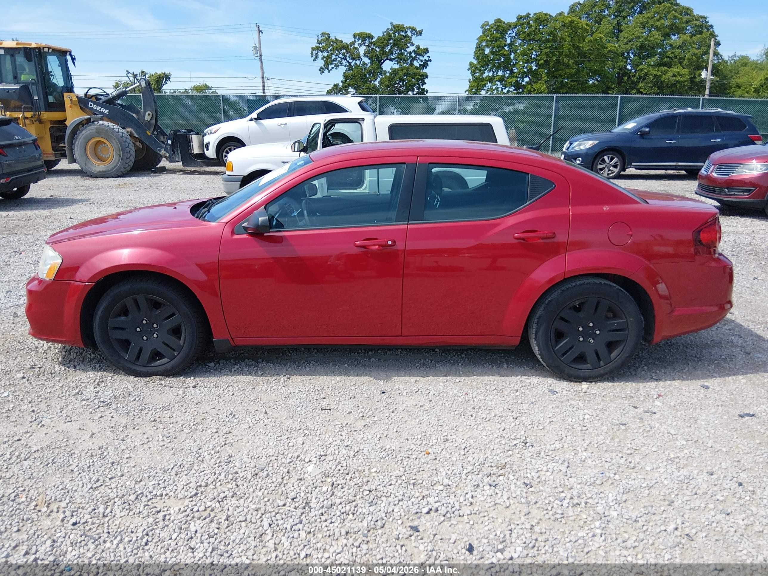 2014 Dodge Avenger Se Red vin: 1C3CDZAB2EN125909