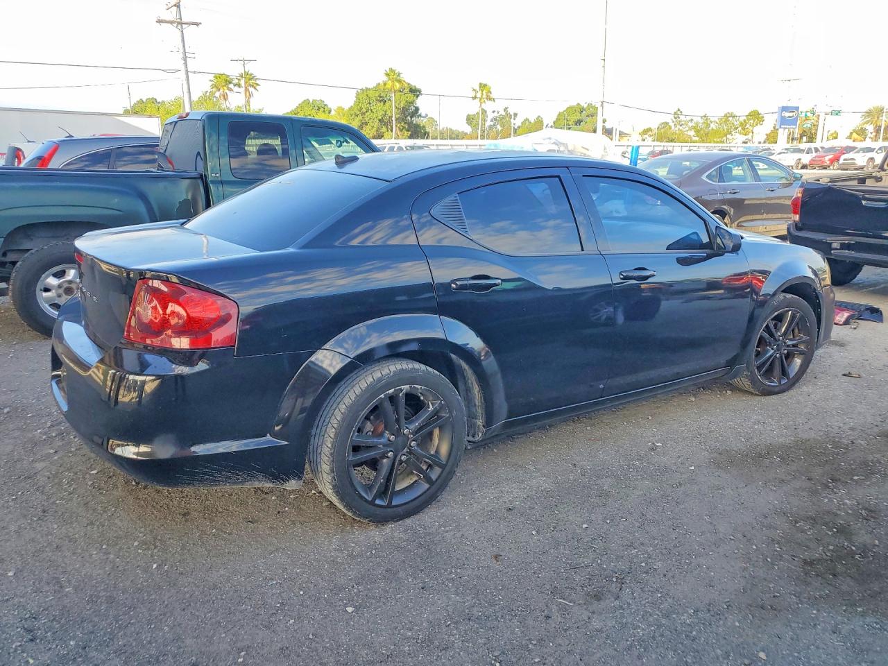 2014 Dodge Avenger Se Black vin: 1C3CDZAB2EN140474