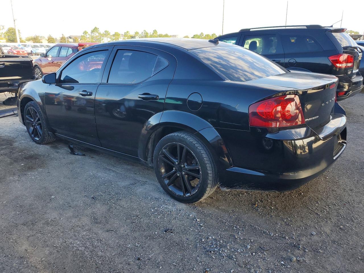 2014 Dodge Avenger Se Black vin: 1C3CDZAB2EN140474