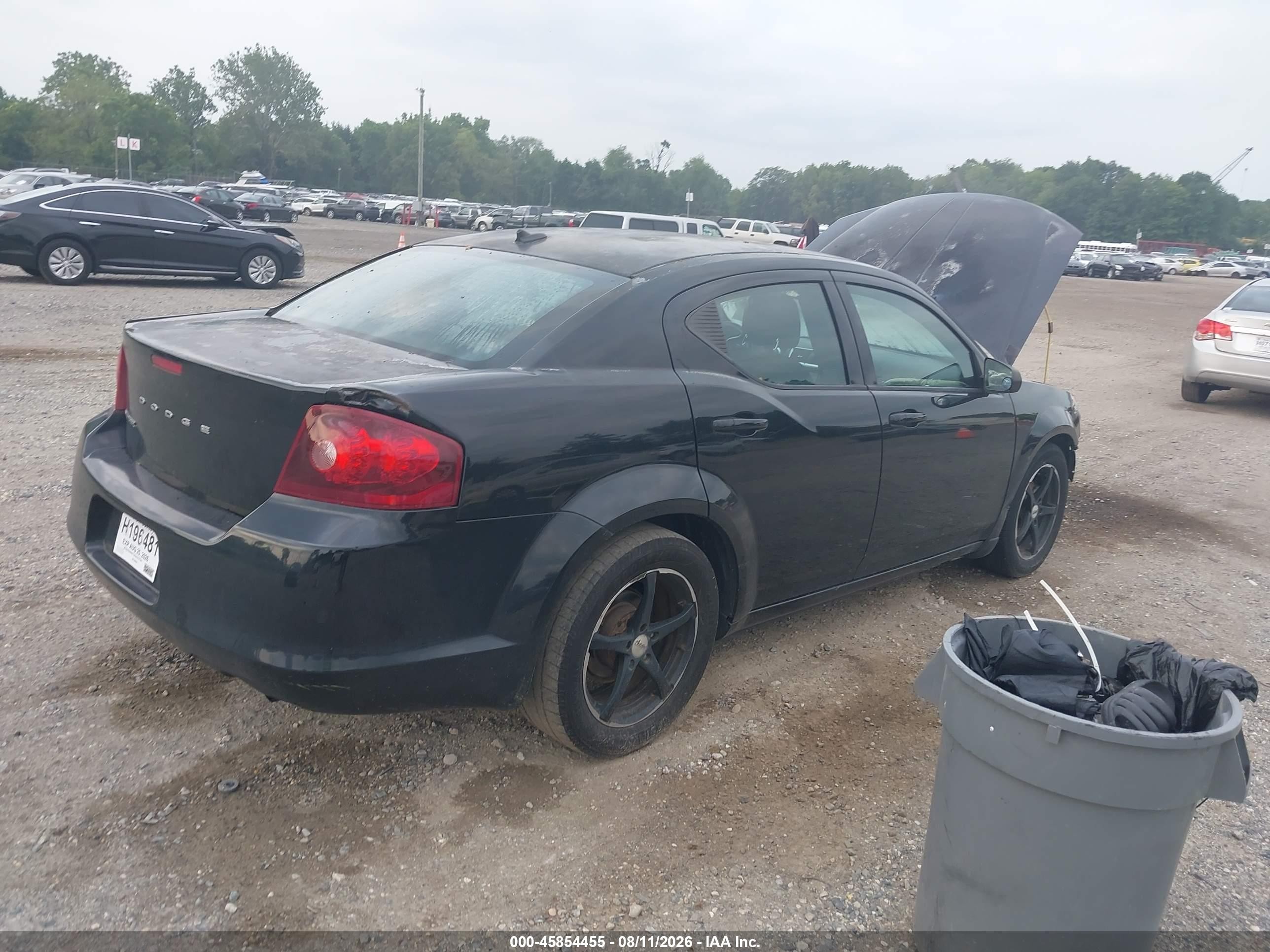 2014 Dodge Avenger Se Черный vin: 1C3CDZAB2EN147022